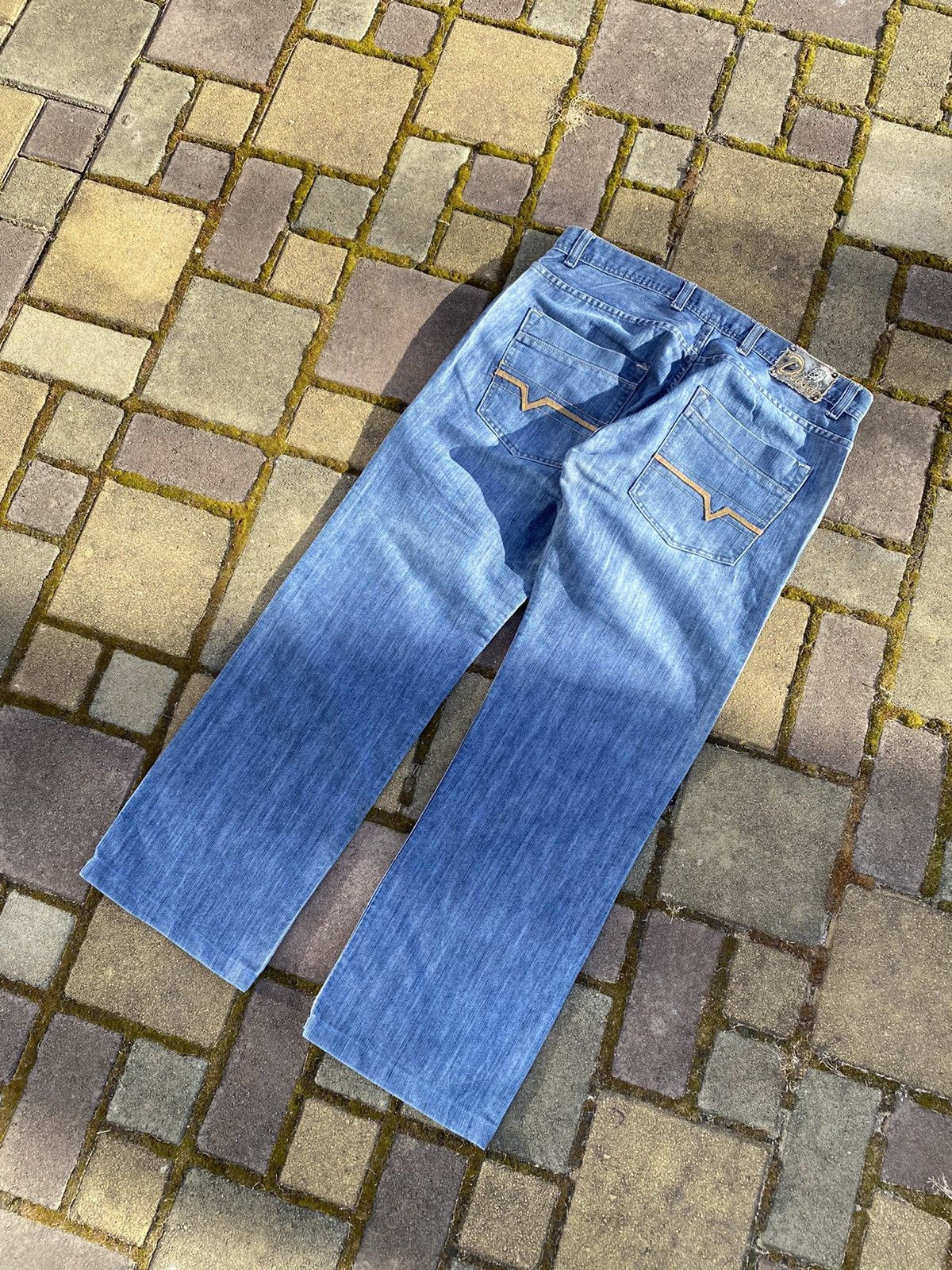 Diesel Vintage Diesel Washed Japanece Wide Flared Jeans Y2k Size L Size US 36 / EU 52 - 3 Thumbnail