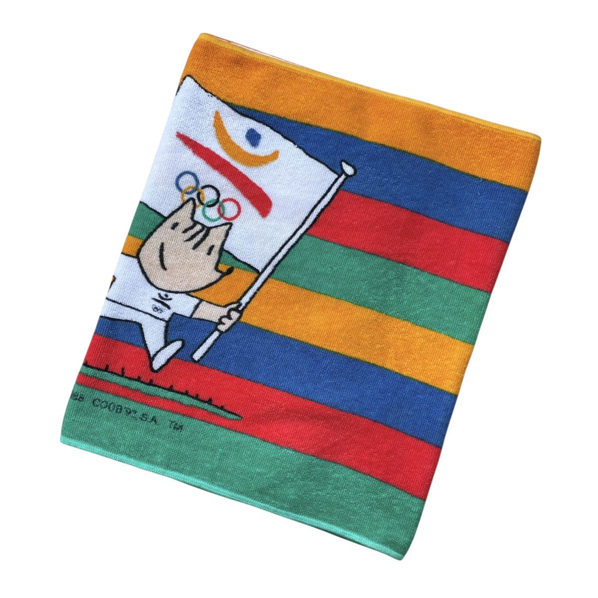 Vintage Barcelona 1992 Olympics Vintage ‘88 Copyright Promo Towel Size ONE SIZE - 4 Thumbnail