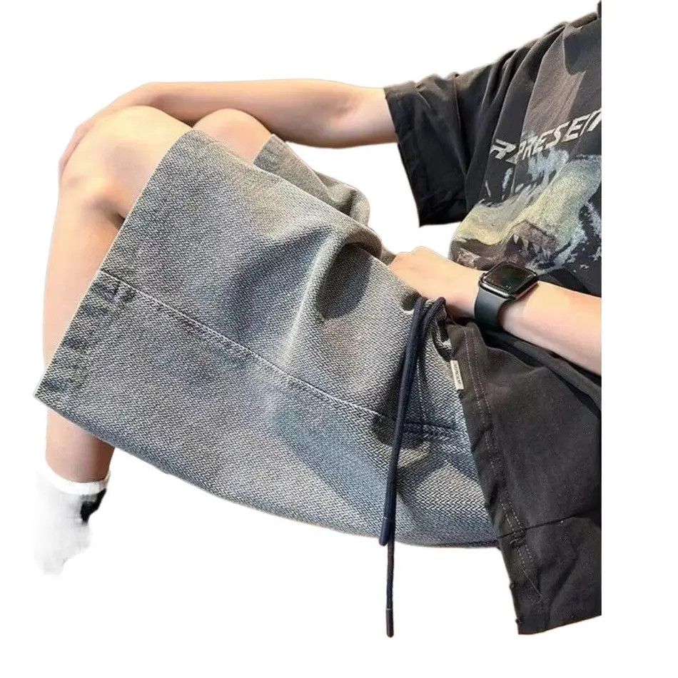 Japanese Brand × Jean Retro loose straight denim shorts Size US 32 / EU 48 - 4 Thumbnail