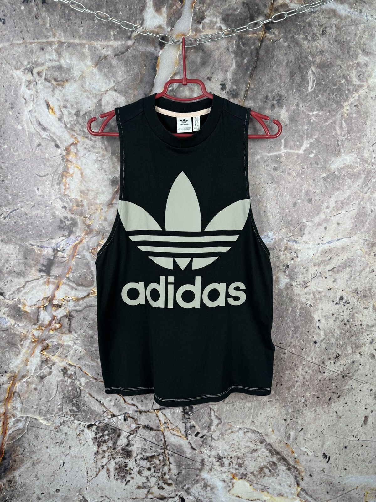 Adidas Women’s Adidas Tank Top Sleeveless Black Streetwear Size S Size S / US 4 / IT 40 - 1 Thumbnail