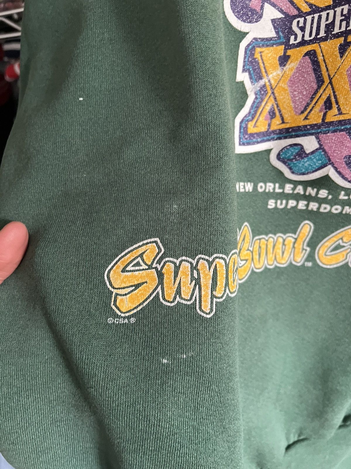 NFL 1997 Green Bay Packers Super Bowl XXXI Champs Lee Crewneck Size US XL / EU 56 / 4 - 2 Thumbnail