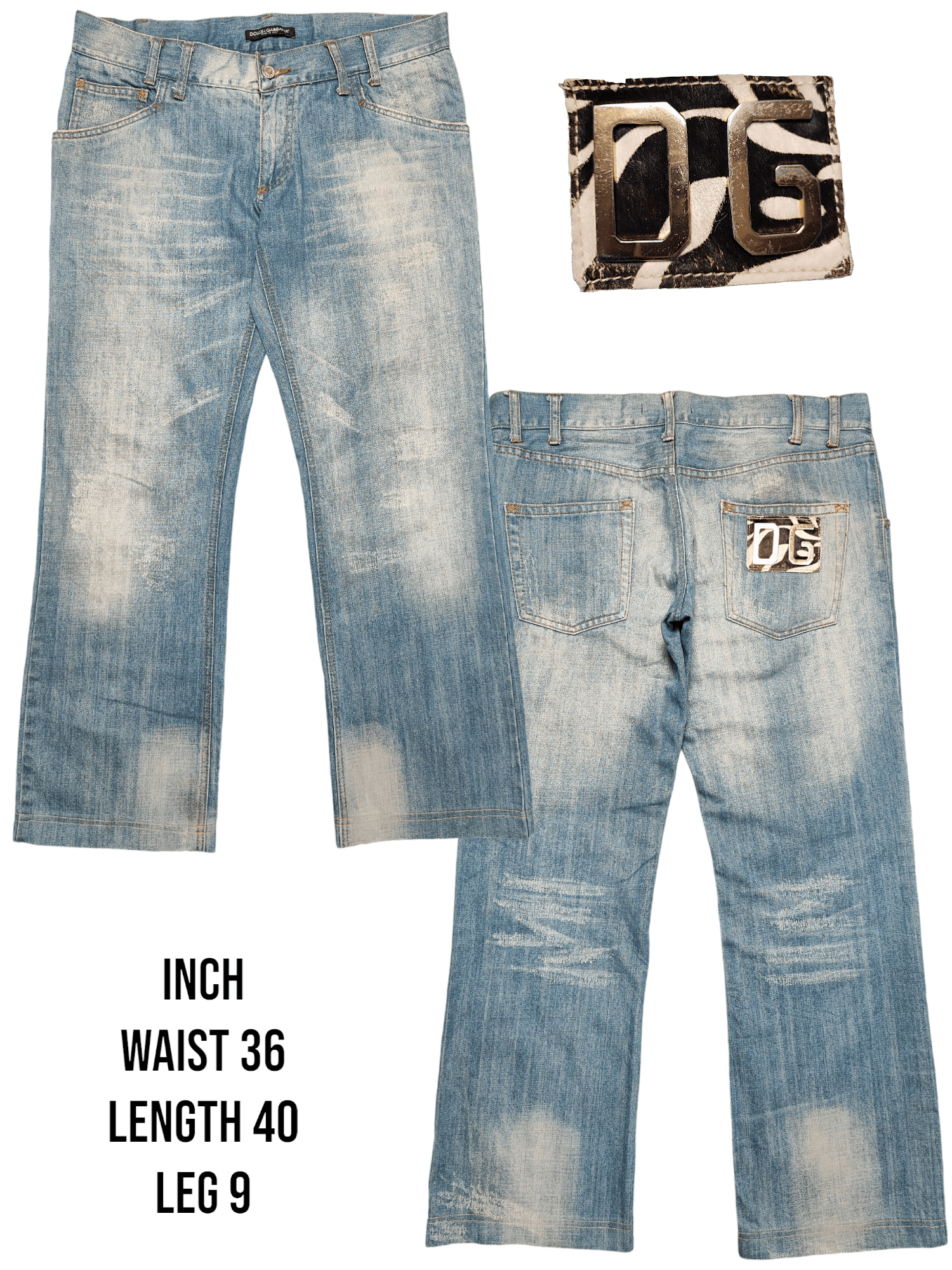 Dolce & Gabbana D&G Dolce&Gabbana Logo Jeans DISTRESSED Pants Size US 36 / EU 52 - 1 Thumbnail