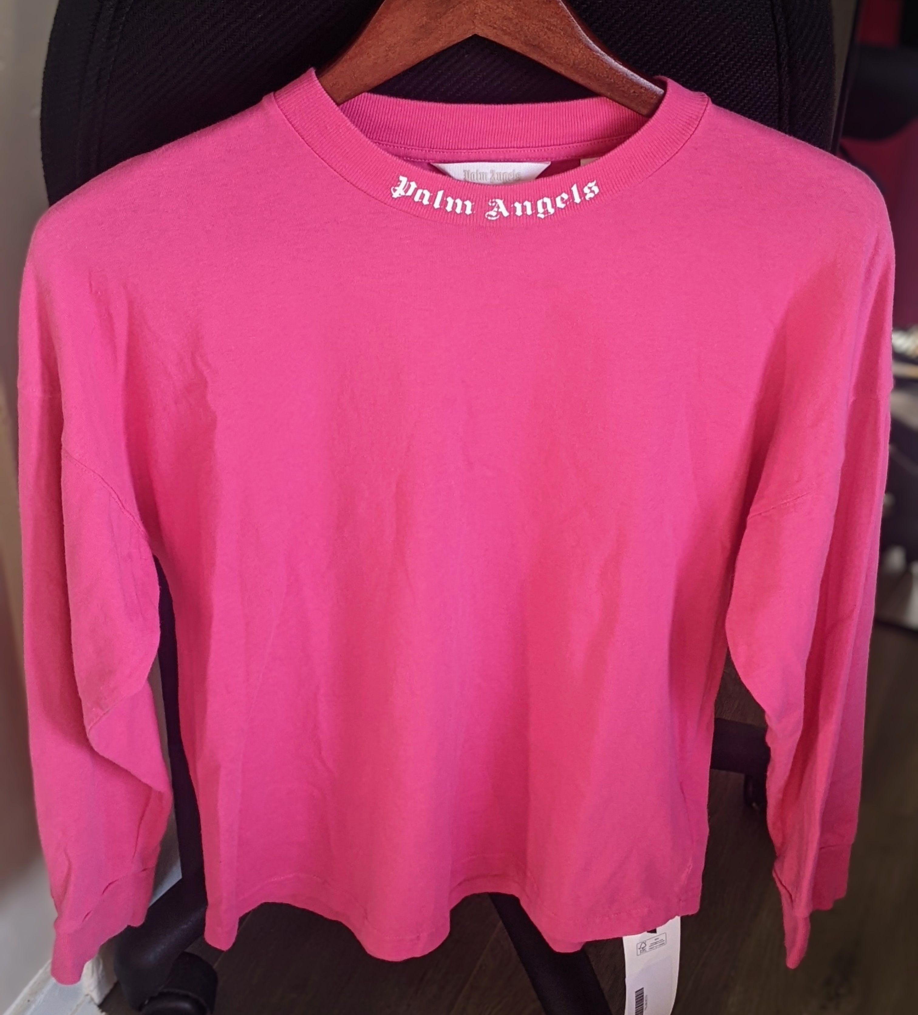Palm Angels Palm Angels Pink Long Sleeve T-Shirt Size XL / US 12-14 / IT 48-50 - 1 Thumbnail