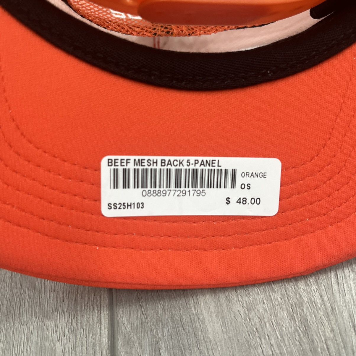 Supreme Supreme Beef Mesh Back 5-Panel Orange Size ONE SIZE - 3 Thumbnail