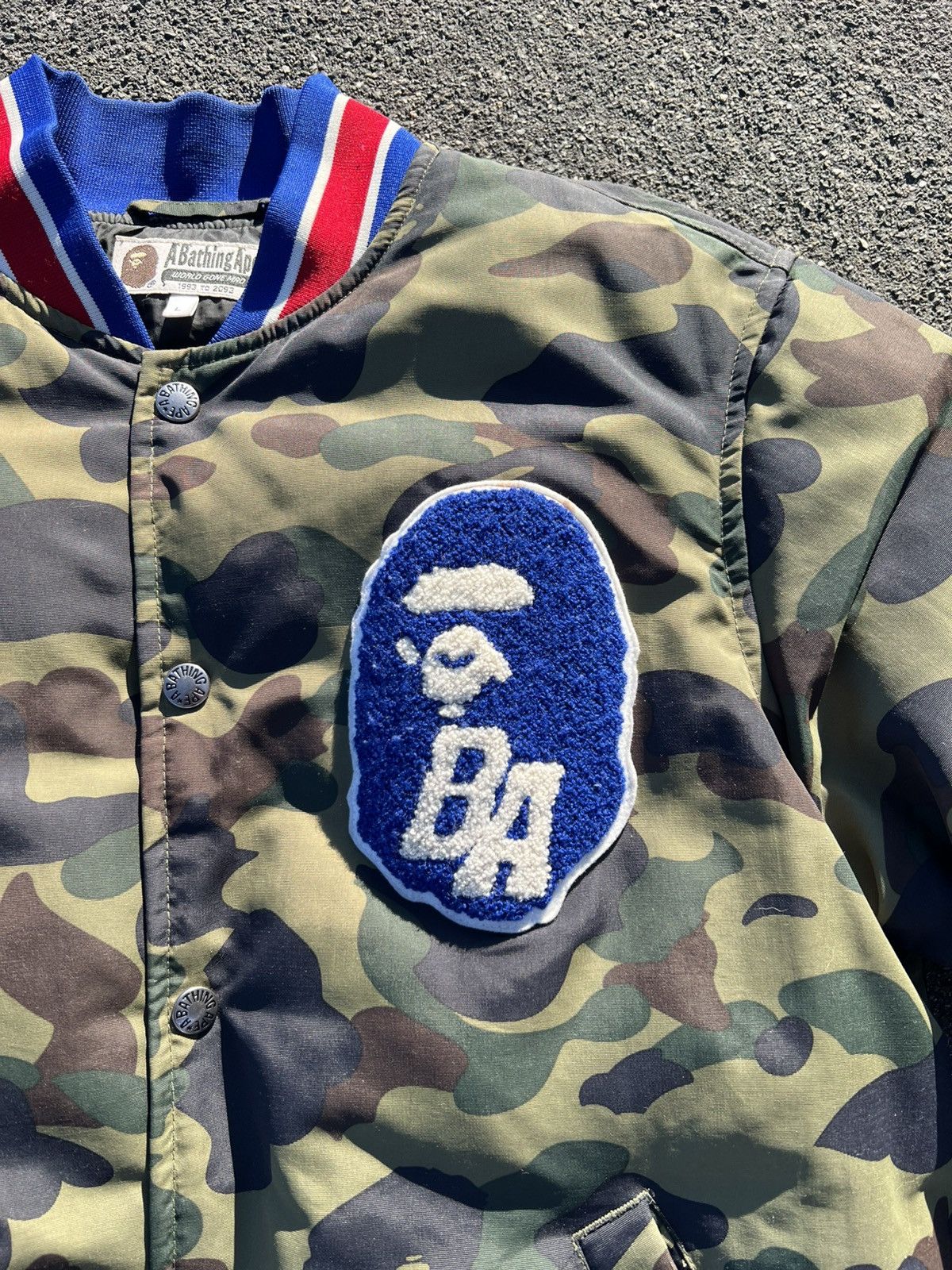 Bape BAPE 1st Camo Varsity Jacket Size US L / EU 52-54 / 3 - 3 Thumbnail