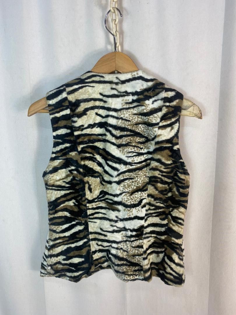 Designer × Vintage Vintage nikole short tiger stripe vest made in Australia Size S / US 4 / IT 40 - 12 Thumbnail