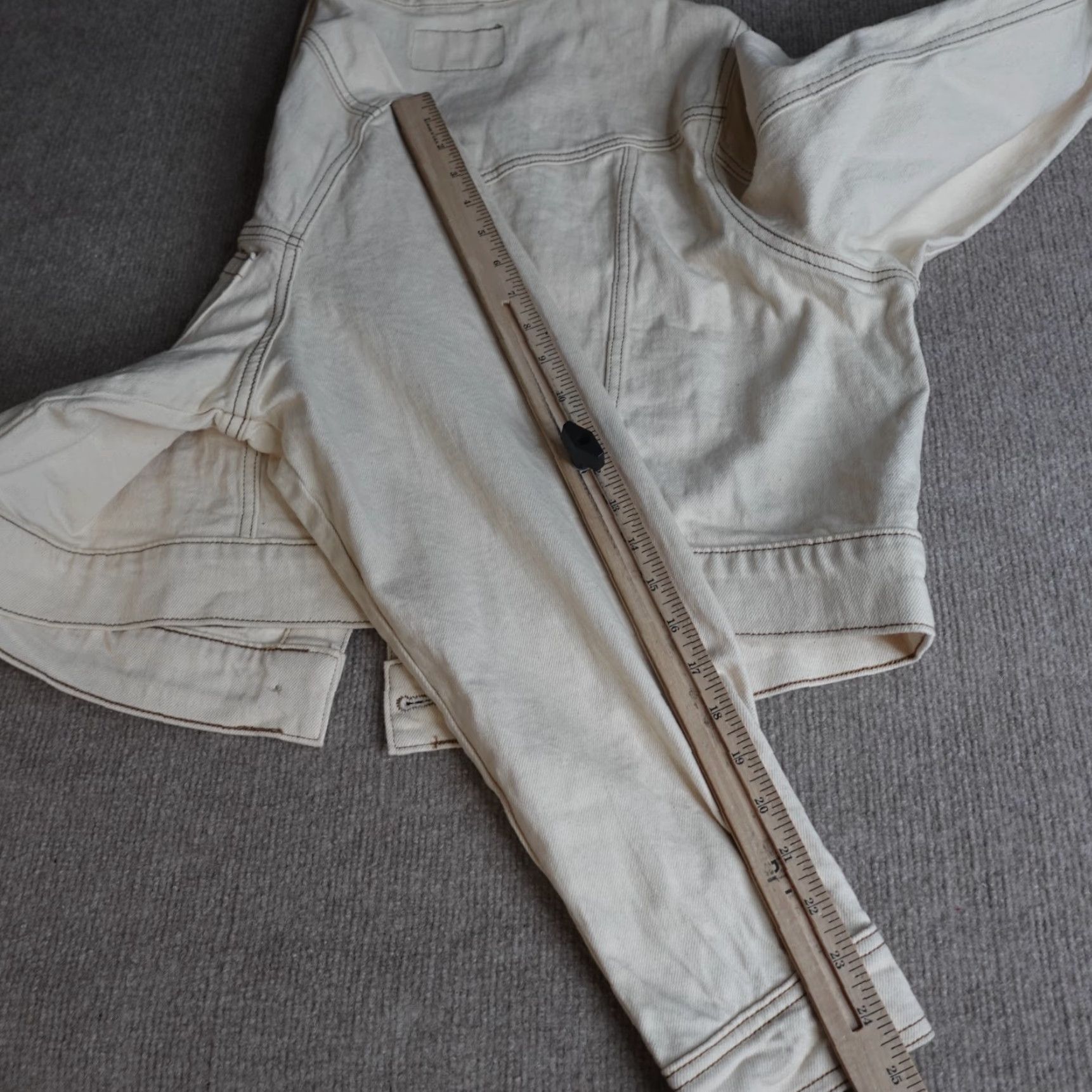 Torrid Torrid Womens Jacket 1X Ivory Denim Trucker Pocket Crop NEW Jacket 1X Ivory Denim Trucker Pocket Crop Torrid Womens Mens? Size XL / US 12-14 / IT 48-50 - 6 Thumbnail
