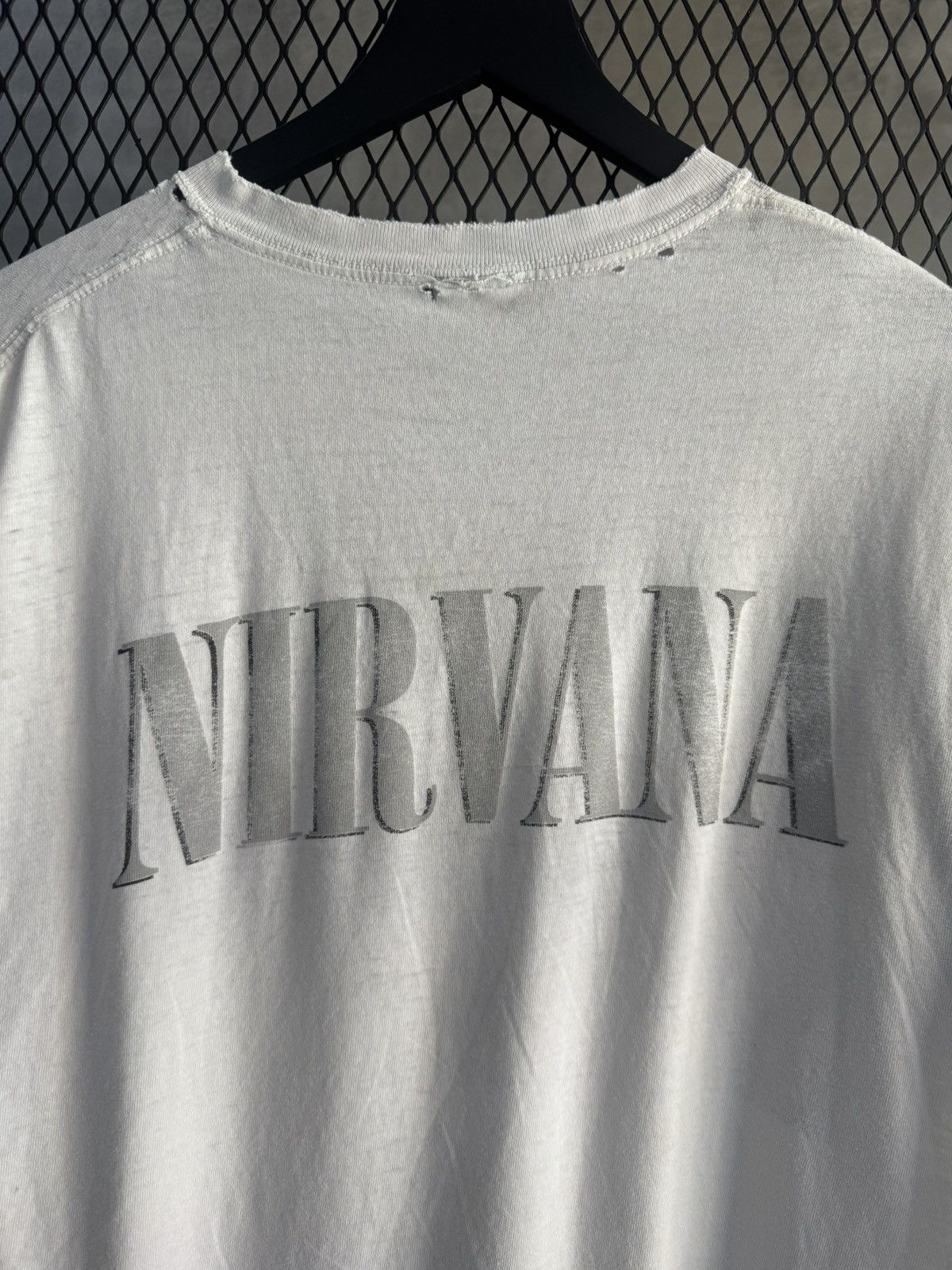Band Tees × Nirvana × Vintage Vintage 1996 Nirvana Portrait Distressed Tee Size US XL / EU 56 / 4 - 7 Thumbnail