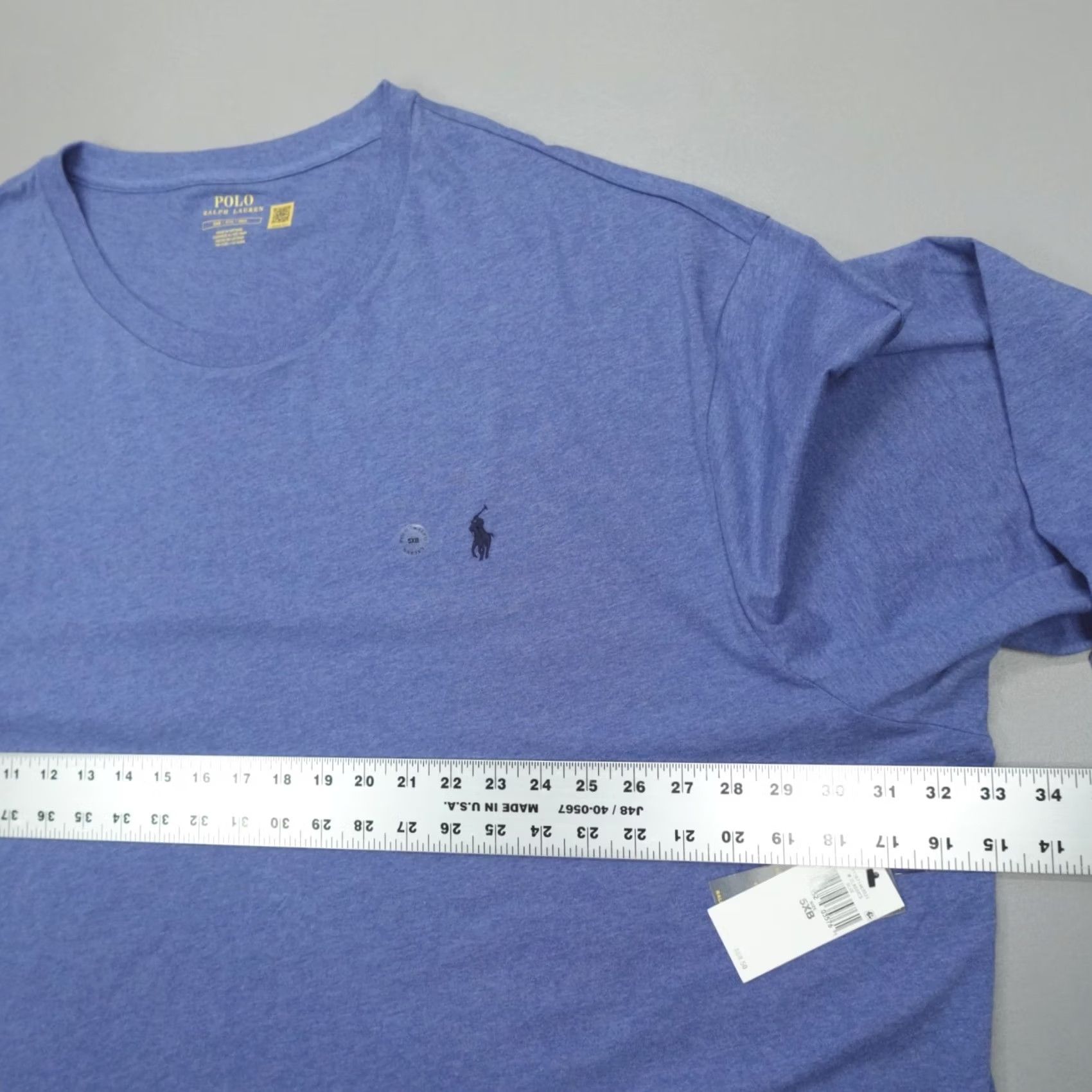 Polo Ralph Lauren Polo Ralph Lauren Big & Tall Crew-Neck T-Shirt LS Men's Size 5XB Blue Size US XXL / EU 58 / 5 - 4 Thumbnail