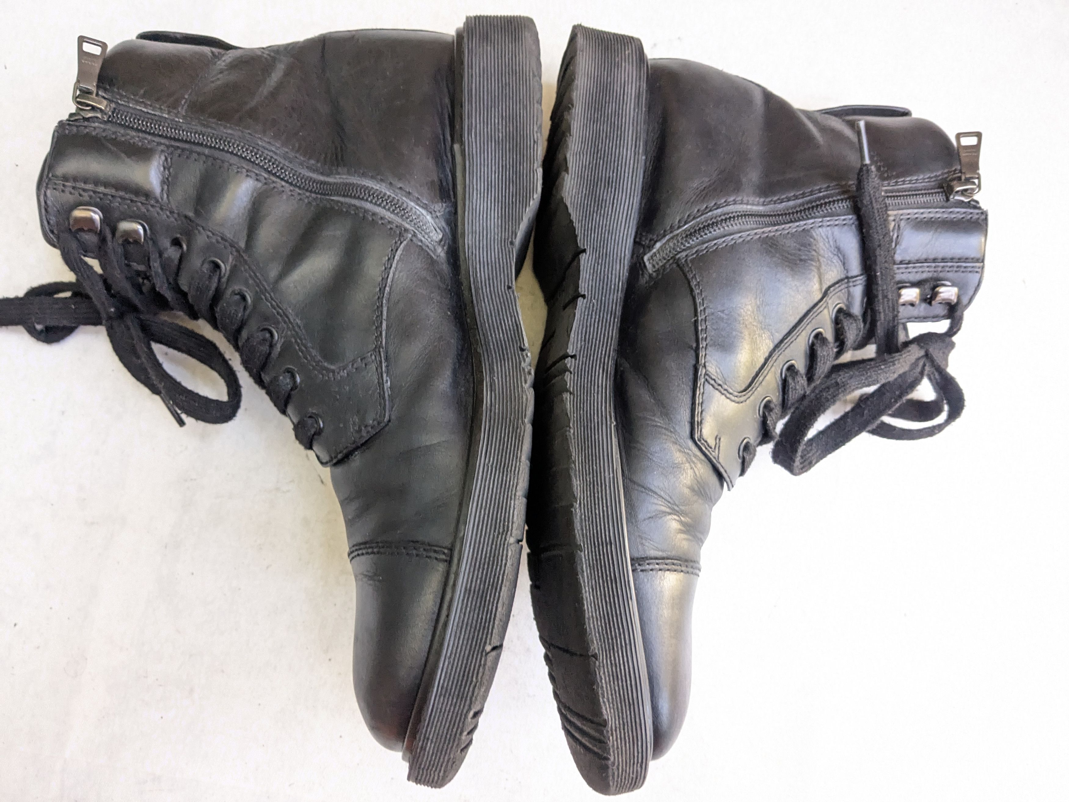 Prada Prada Combat Boots Black Leather 9.5 Side Zip Size US 9.5 / EU 42-43 - 15 Thumbnail