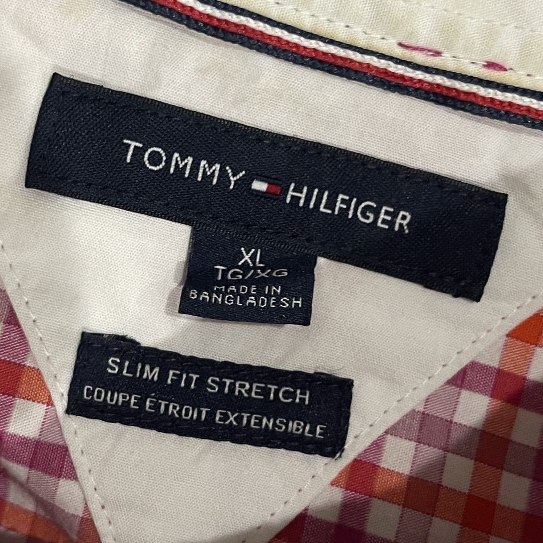 Tommy Hilfiger Slim Fit Stretch Button Down Checkered Long Sleeve Shirt XL Size US XL / EU 56 / 4 - 3 Thumbnail