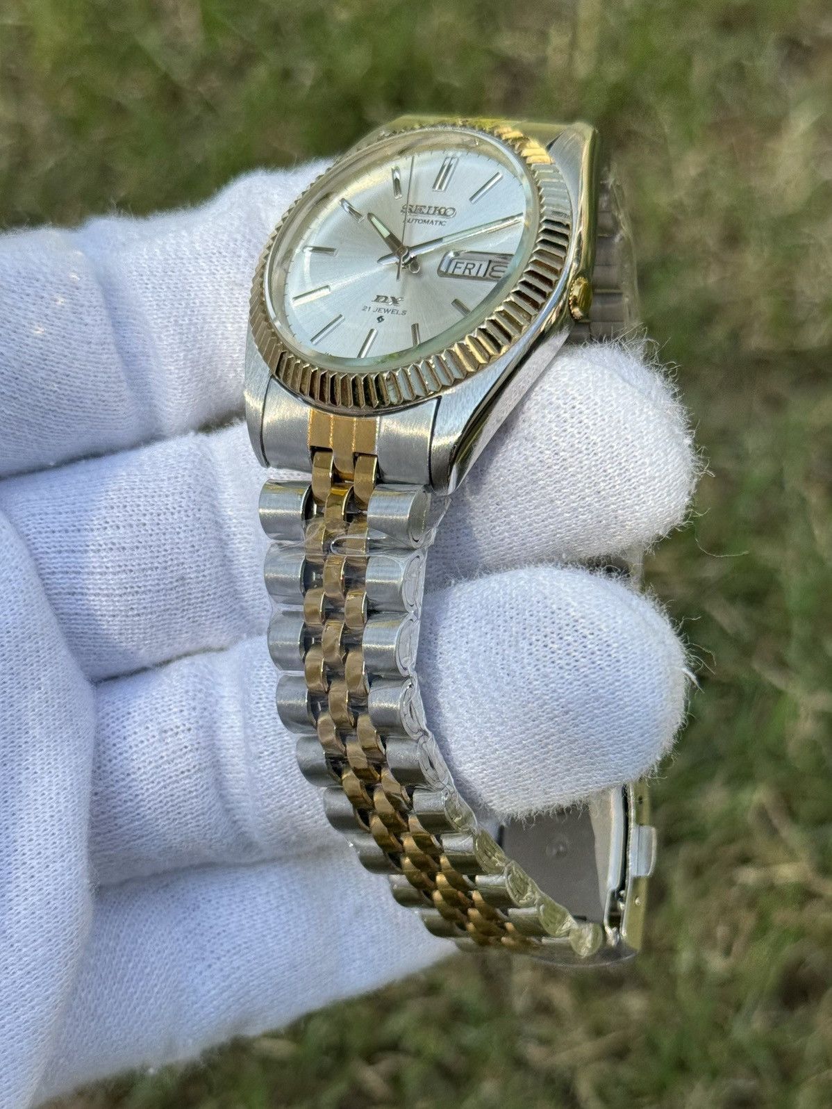 Seiko Seiko 5 DX Fluted Bezel Automatic 6309 Japanese mens Watch Size 36 - 17 Thumbnail