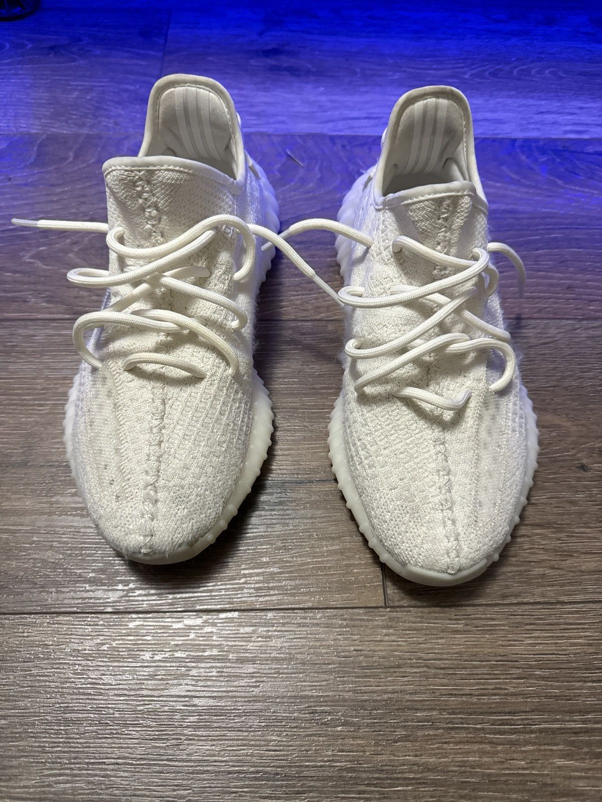 image of Adidas Yeezy Boost 350 V2 "bone" Shoes in White, Men's (Size 9)