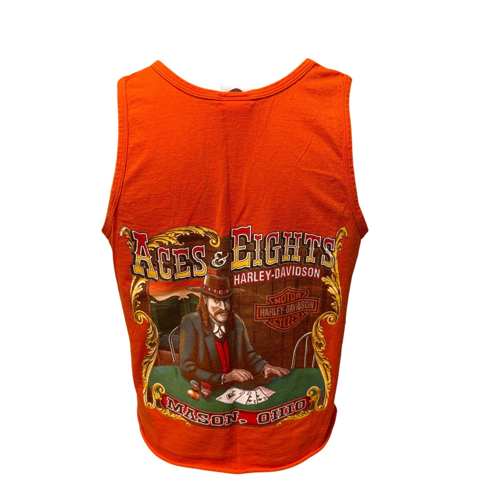 Harley Davidson ACES & EIGHTS Mason Ohio Tank ToP OLD WEST SALOON GAMBLER T Size US M / EU 48-50 / 2 - 12 Thumbnail