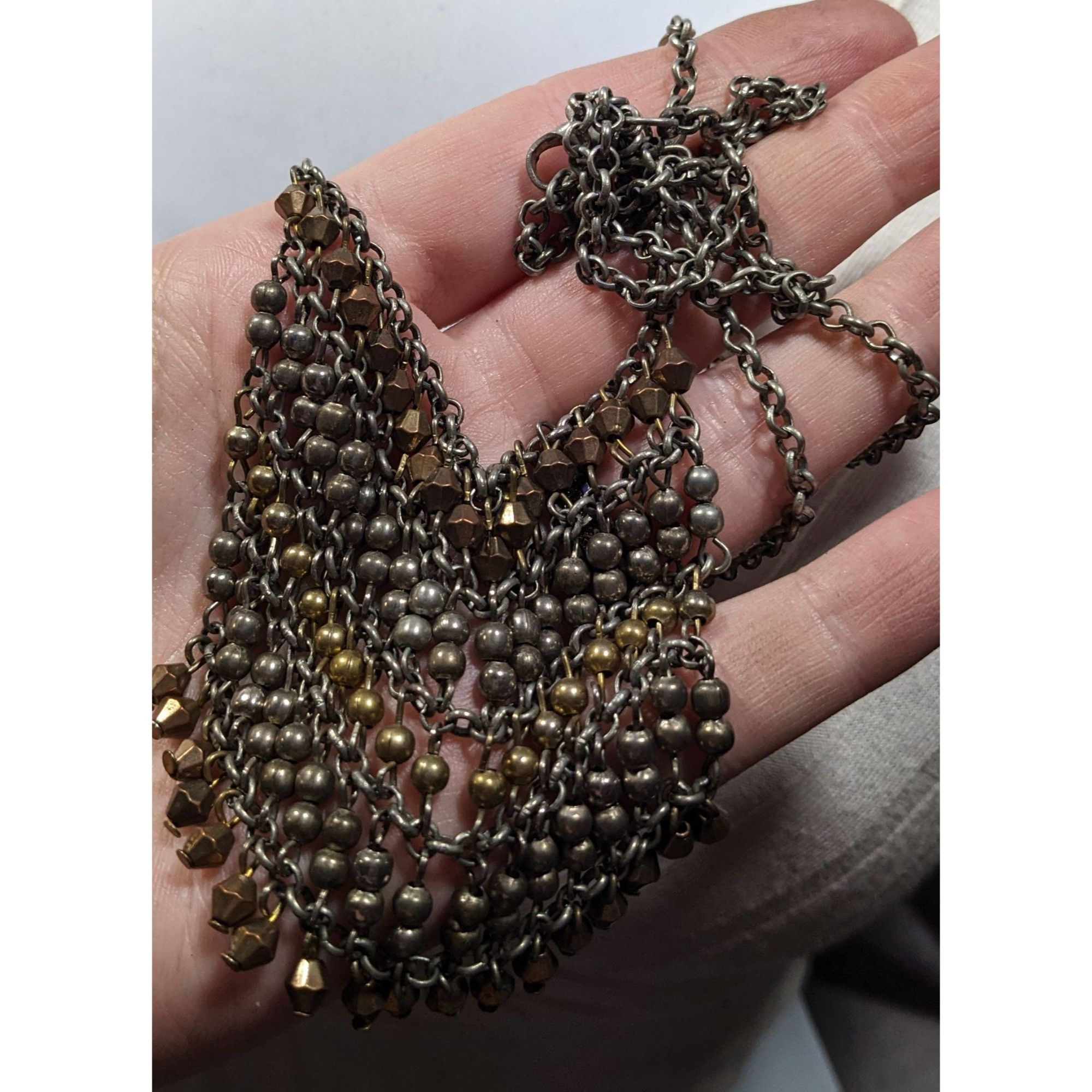 Other Bohemian Metallic Beaded Fringe Pendant Necklace Size ONE SIZE - 4 Thumbnail
