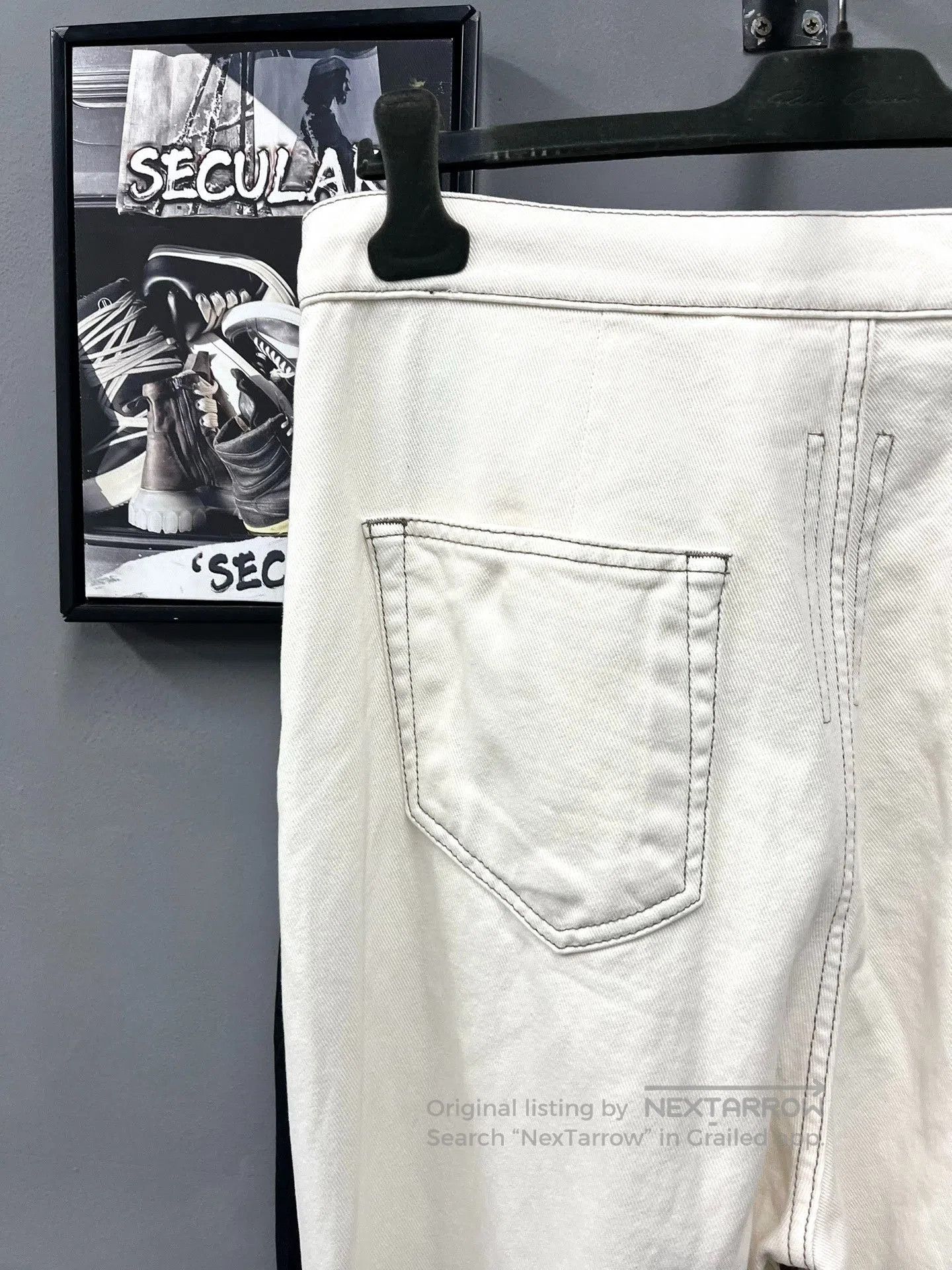 Rick Owens Rick Owens Bolan Bootcut White Jeans. Size US 32 / EU 48 - 5 Thumbnail