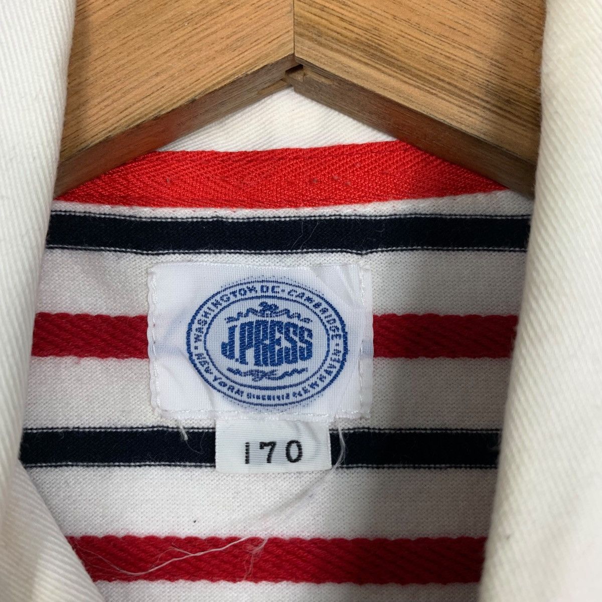 J. Press Vintage J. PRESS Striped Long Sleeve Polo Shirt #2846-C128 Size US S / EU 44-46 / 1 - 10 Thumbnail
