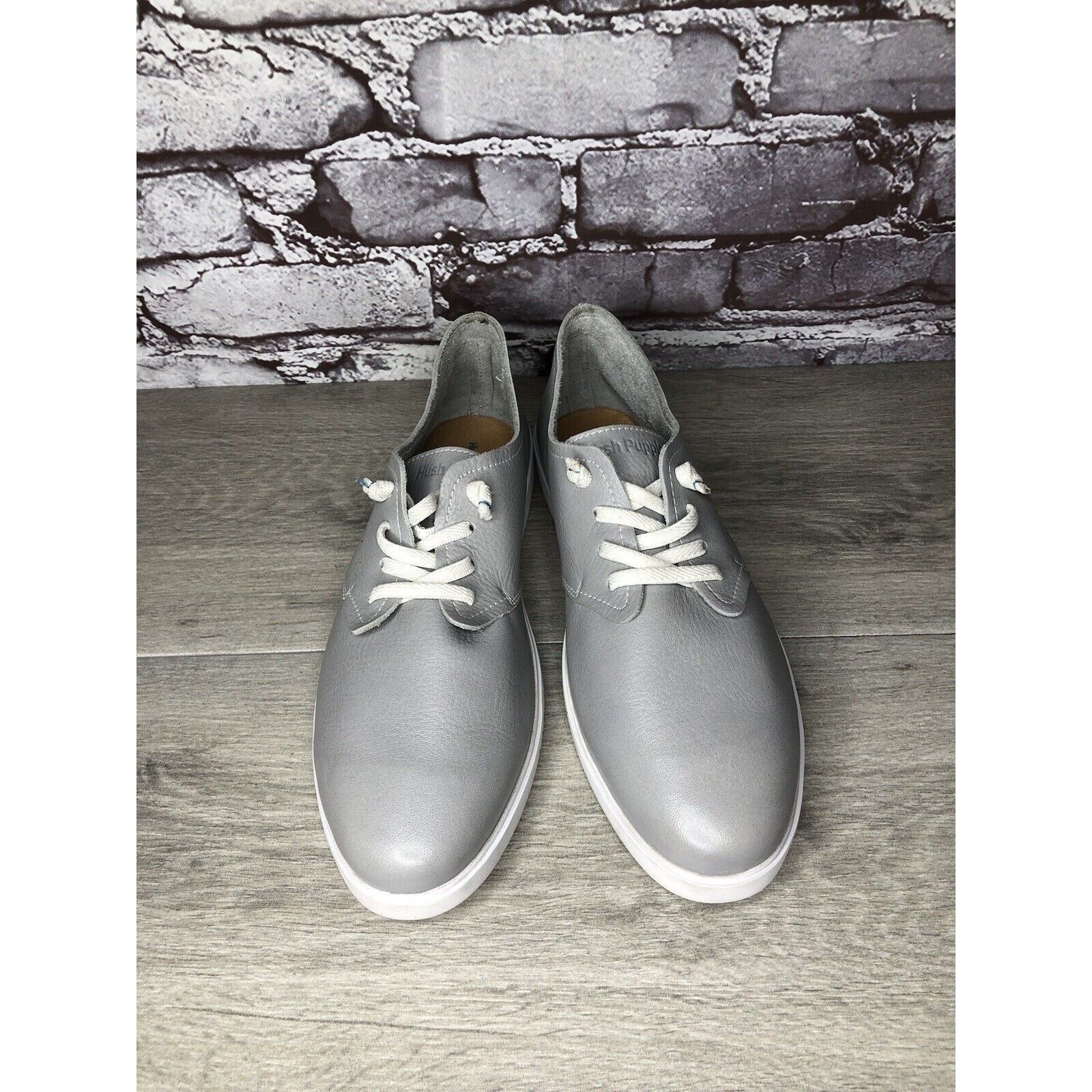 Hush Puppies Hush Puppies Bounce Plus Gray Leather Lightweight Sneakers W Size US 12 / IT 42 - 12 Thumbnail