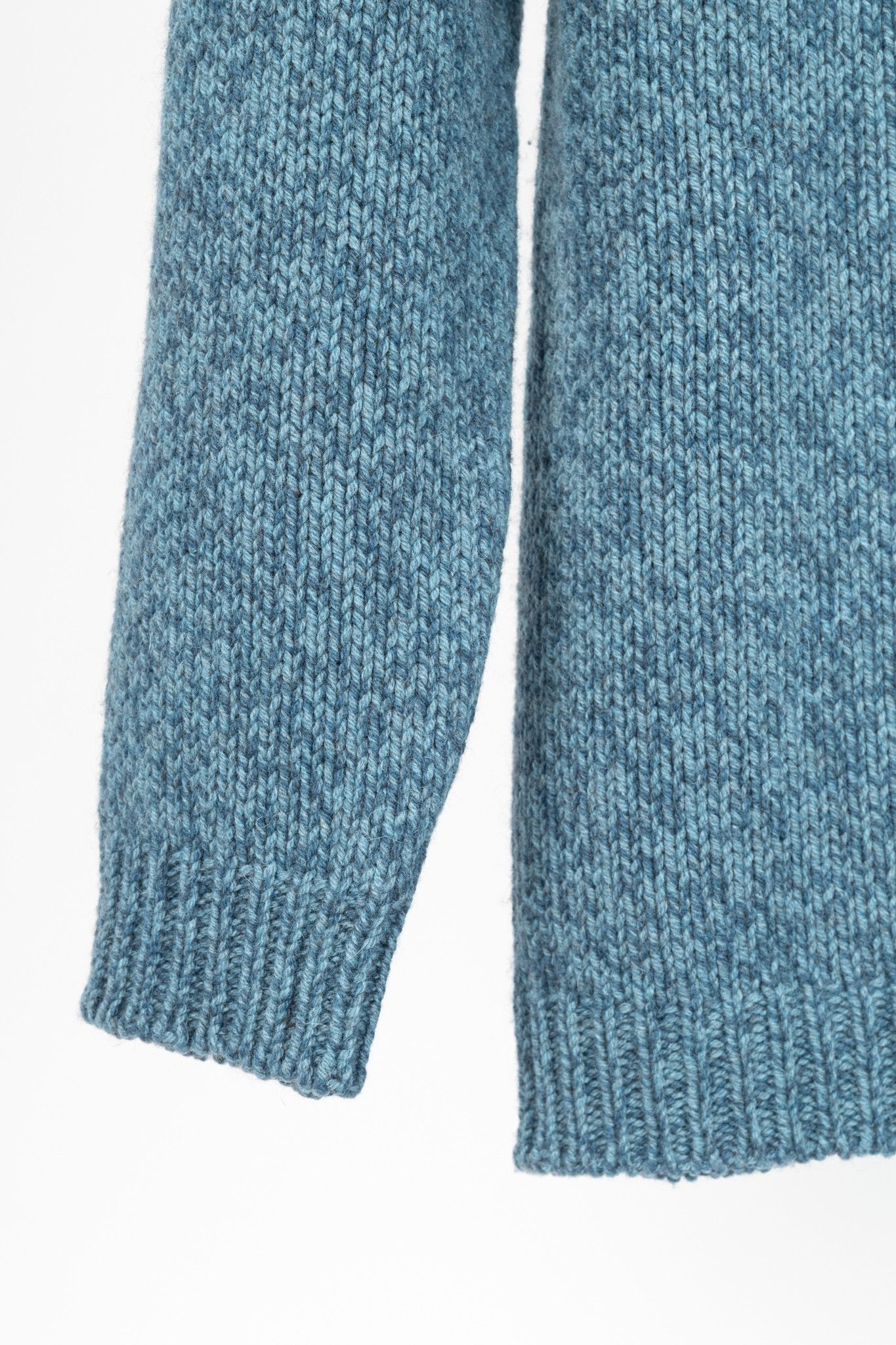 Weekend Max Mara Weekend Max Mara Marled Blue Raglan-Sleeve Sweater Size L / US 10 / IT 46 - 6 Thumbnail