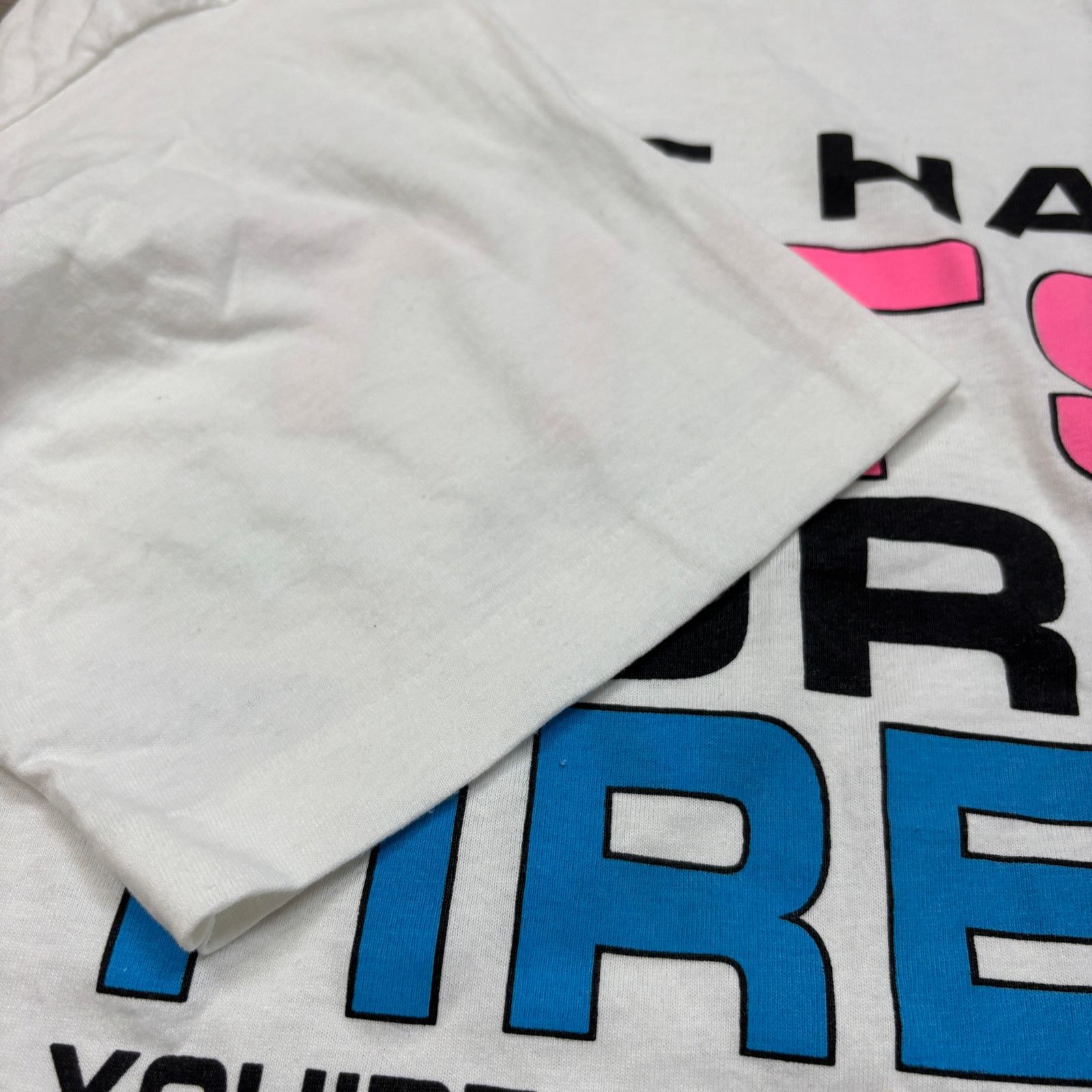 Fruit Of The Loom × Vintage VTG 90s Misogyny Core Tits or Tires Problems Shirt Men's XL Size US XL / EU 56 / 4 - 8 Thumbnail