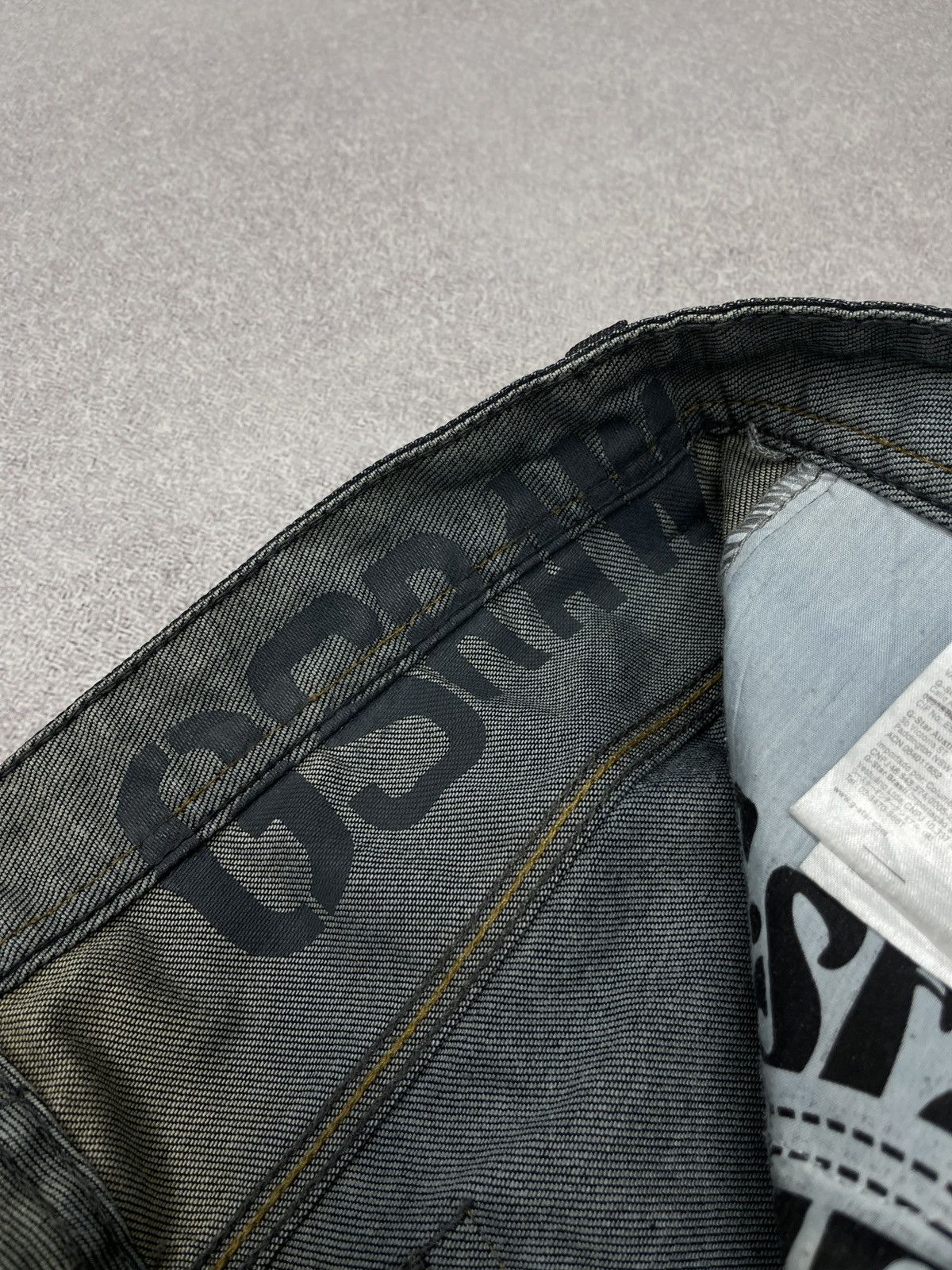 G-Star Mens G Star Raw Bladeloose Kraft Embro Jeans Navy Big Logo Size US 34 / EU 50 - 10 Thumbnail