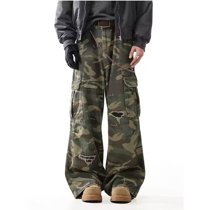 Japanese Brand Multi-pockets Camouflage Cargo Pant Size US 28 / EU 44 - 4 Thumbnail