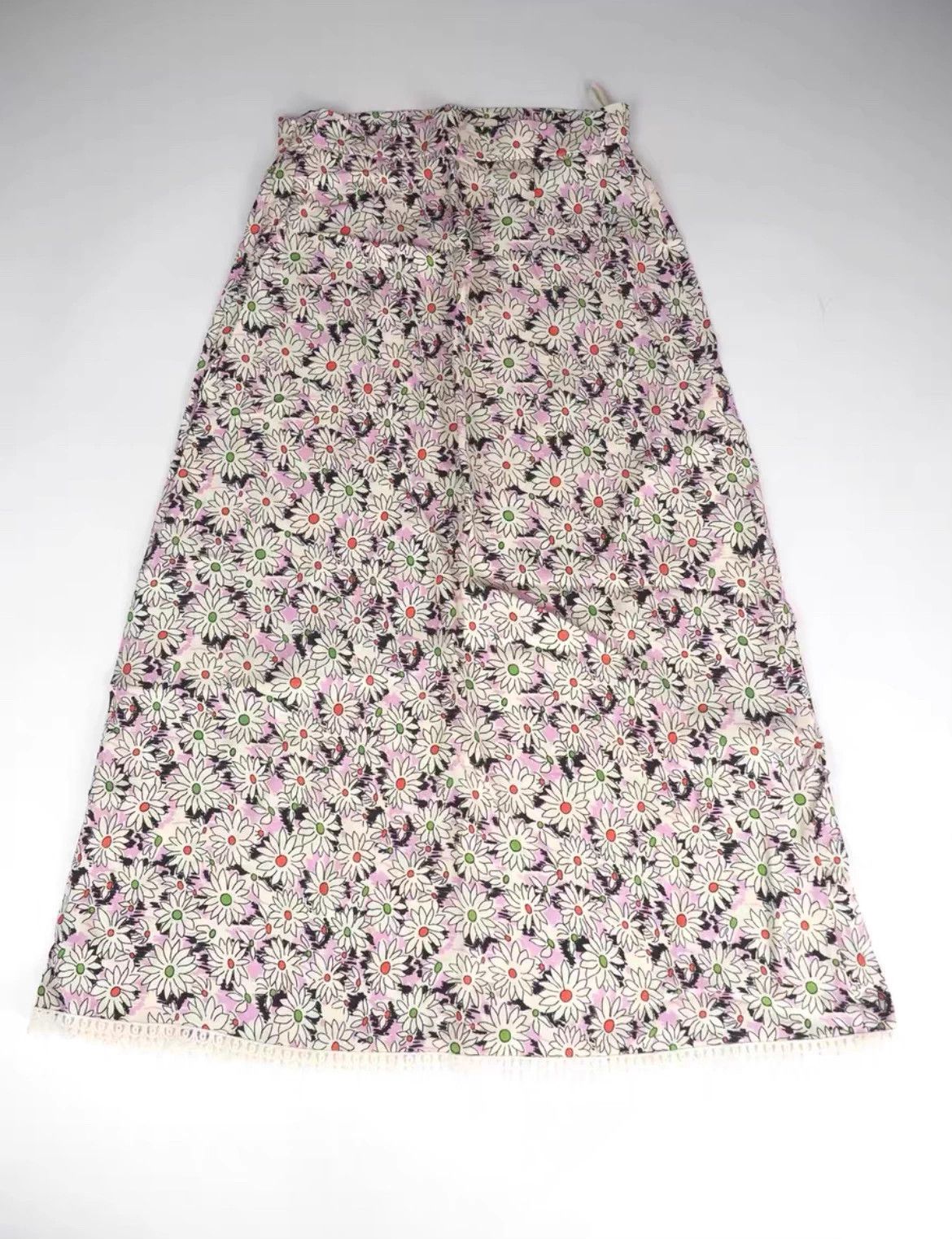 Miu Miu SS21 MIUMIU Floral Print Midi Length Skirt, Size 40 Size 27" / US 4 / IT 40 - 2 Thumbnail