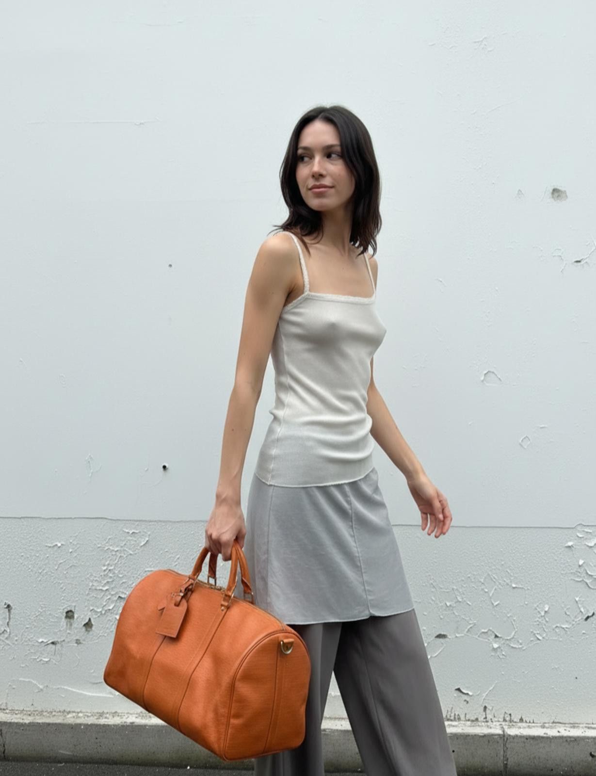 Louis Vuitton Louis Vuitton - Orange Epi Leather Keepall 45 Travel Bag Size ONE SIZE - 2 Thumbnail