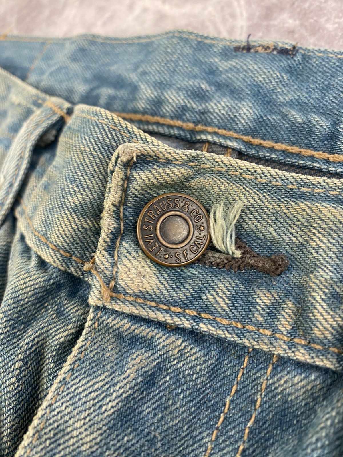 Levi's Levi’s 508 Gold Miner Style Dirty Denim Jeans Size: W34 L32 Size US 34 / EU 50 - 3 Thumbnail