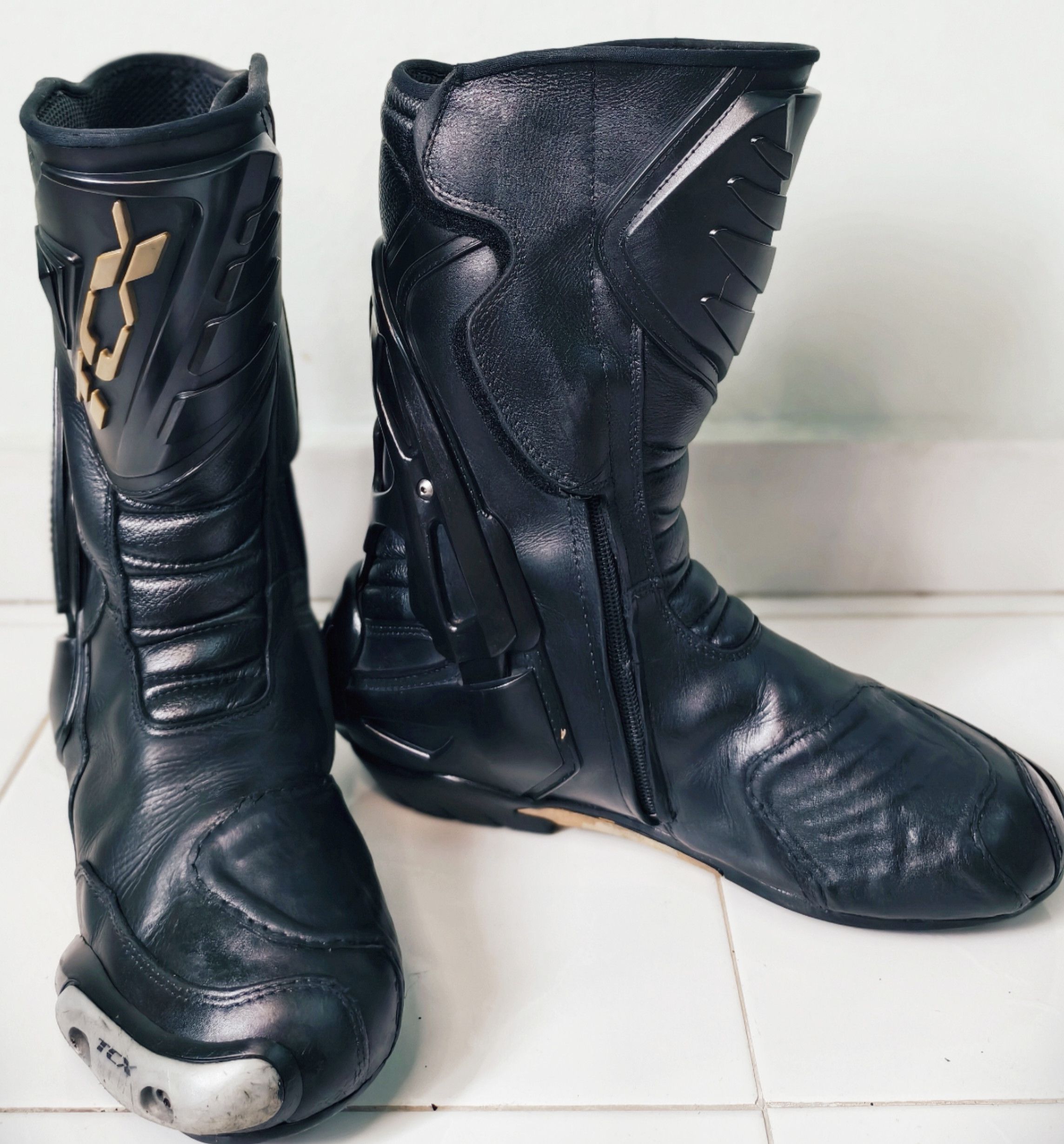 Vintage TCX motorcross boots leather men's Size US 9 / EU 42 - 2 Thumbnail