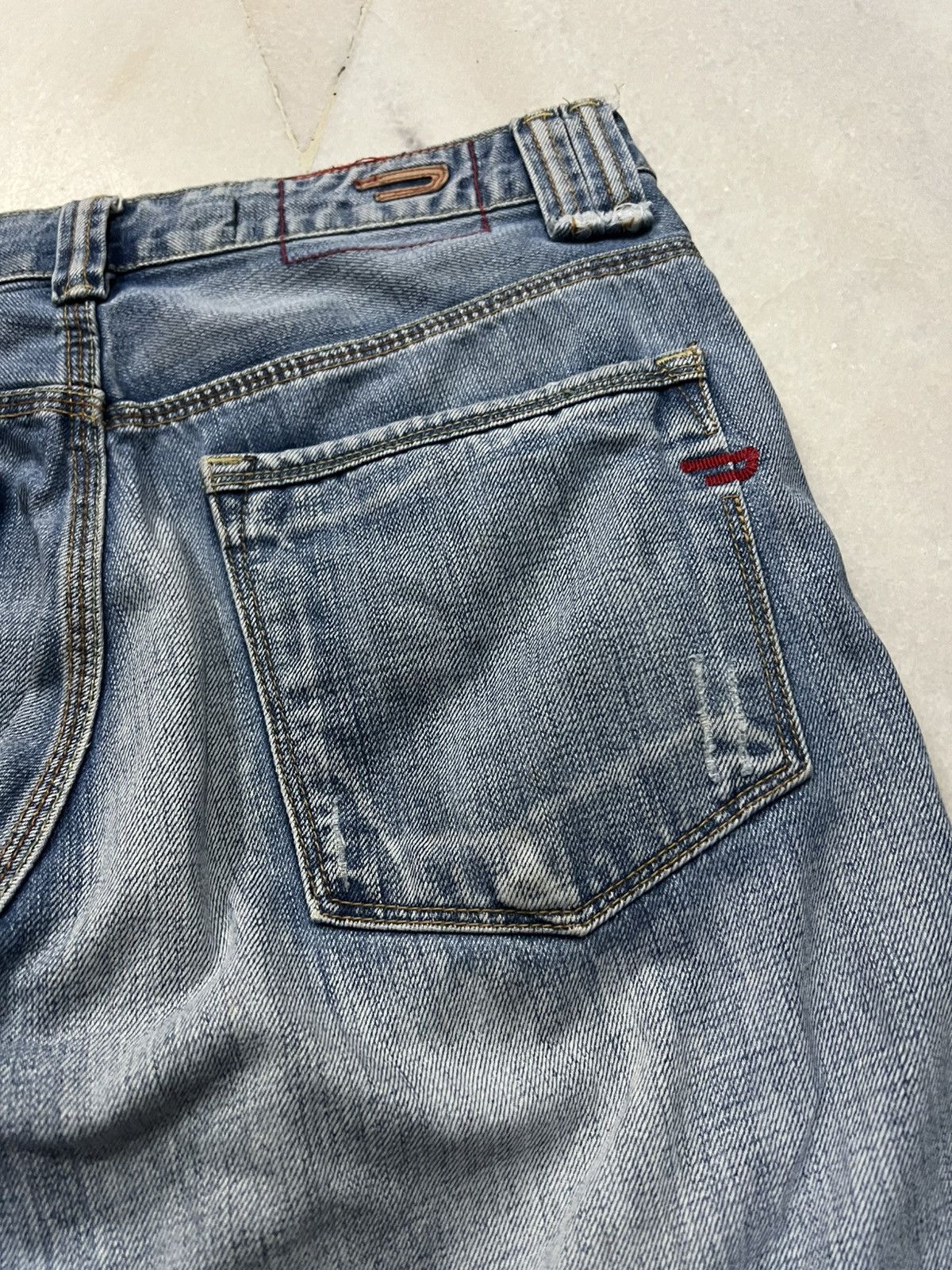 Diesel 💥FLARE💥DIESEL INDUSTRY WASHED FADED JEANS Size US 31 - 9 Thumbnail