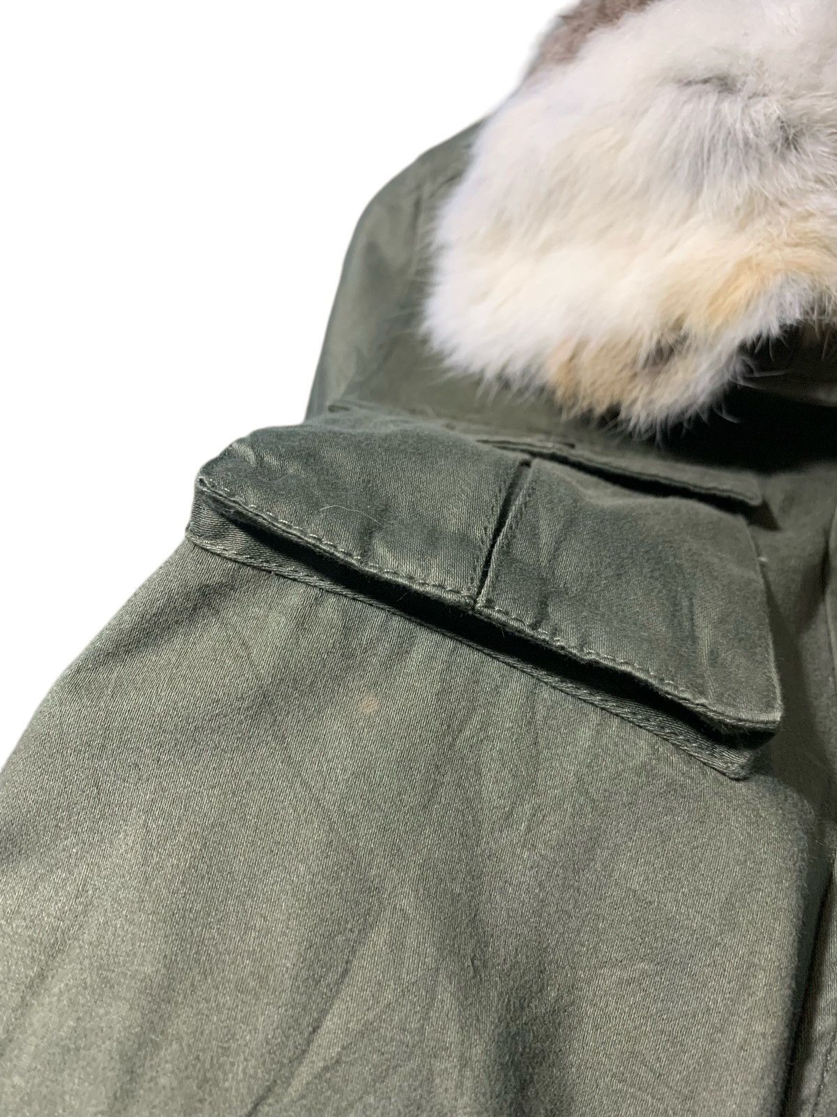 If Six Was Nine × LOWRYS FARM × Le Grande Bleu (L.G.B.) 2000s Lowrys Farm military green rabbit fur jacket Size US M / EU 48-50 / 2 - 11 Thumbnail