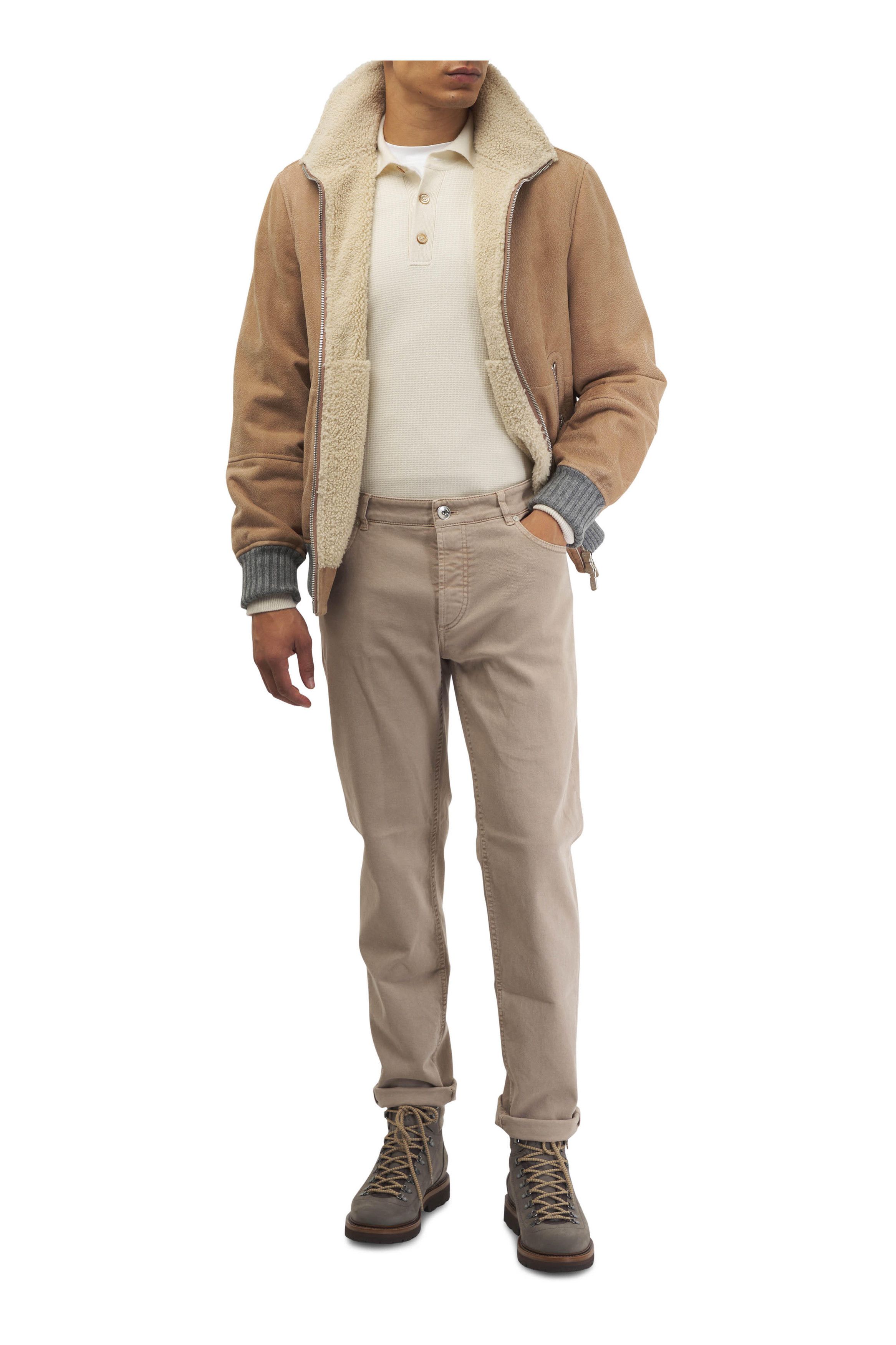 Brunello Cucinelli o1mtch0225 Cashmere Sweater in Off White Size US XL / EU 56 / 4 - 3 Thumbnail
