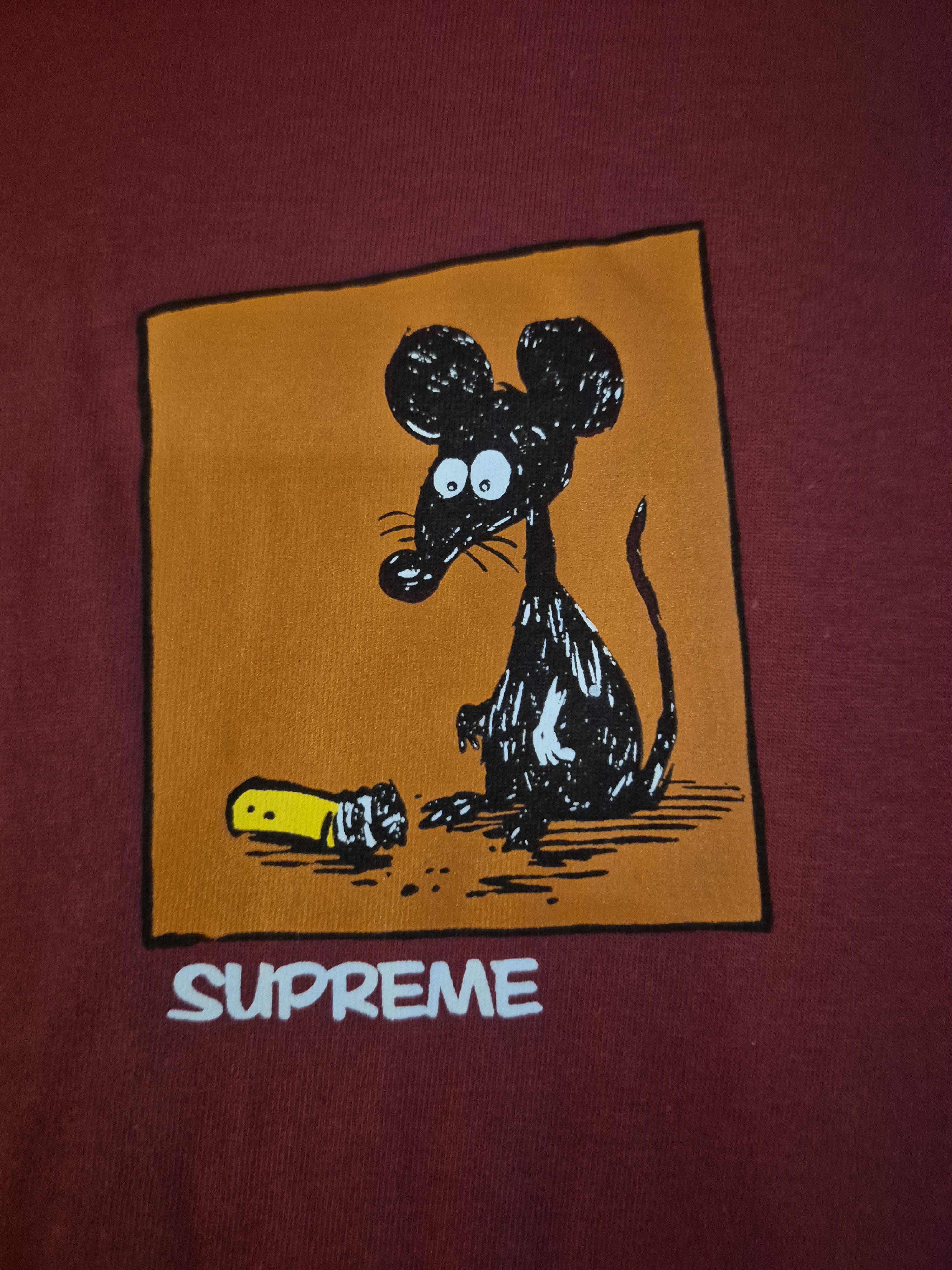 Supreme Supreme Red Rat Tee Size Medium Size US M / EU 48-50 / 2 - 2 Thumbnail