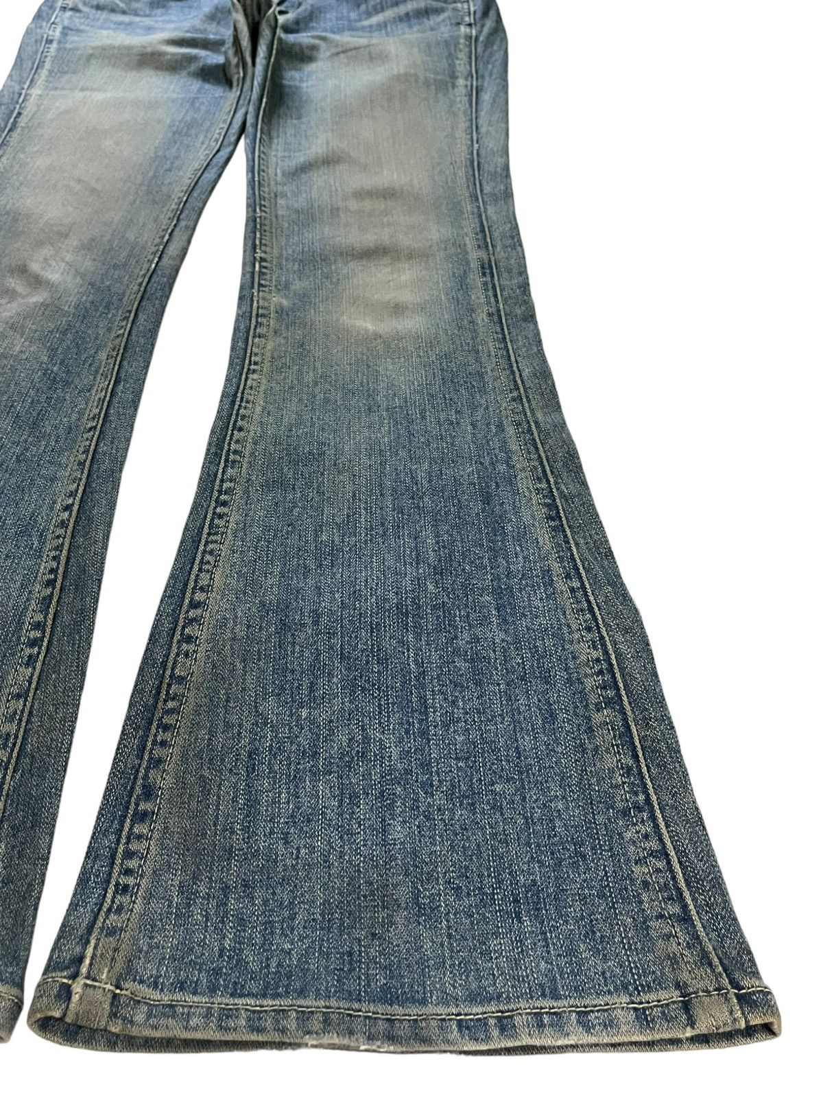 Japanese Brand SALES🔥Vintage Japanese Rusty Mud Wash Distress Flare Jeans Size 29" - 7 Thumbnail