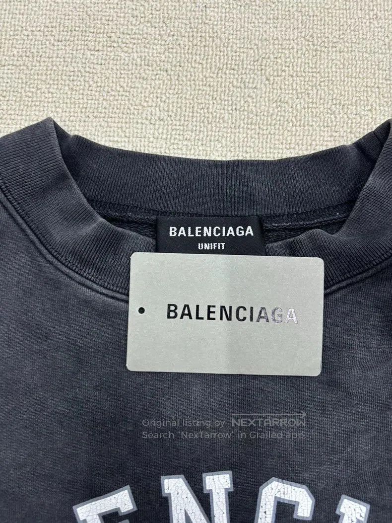 Balenciaga Balenciaga Paris Crown Wheat Vintage Hoodie- DMC. Size US M / EU 48-50 / 2 - 3 Thumbnail