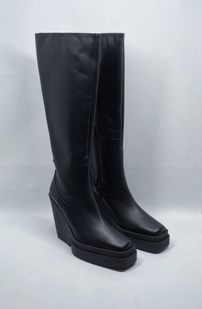 GIA BORGHINI Gia Borghini Texan Leather Platform Knee-High Boots size 41 Size US 11 / IT 41 - 4 Thumbnail