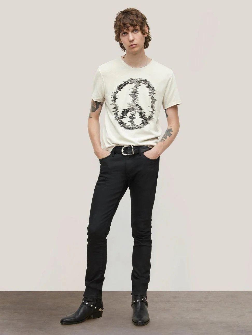 John Varvatos Distorted Peace Tee Medium Size US M / EU 48-50 / 2 - 5 Thumbnail
