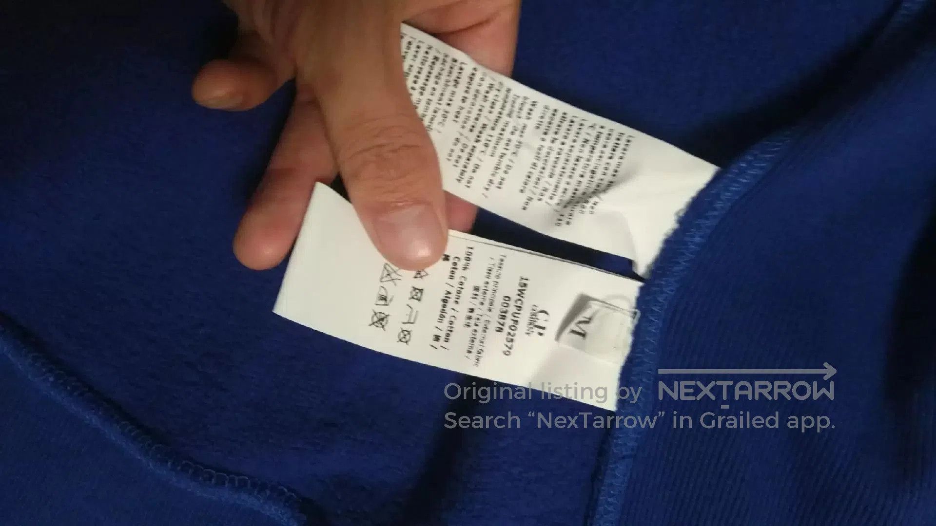 C.P. Company C.P. Company M Cotton Blue Hoodie. Size US M / EU 48-50 / 2 - 5 Thumbnail