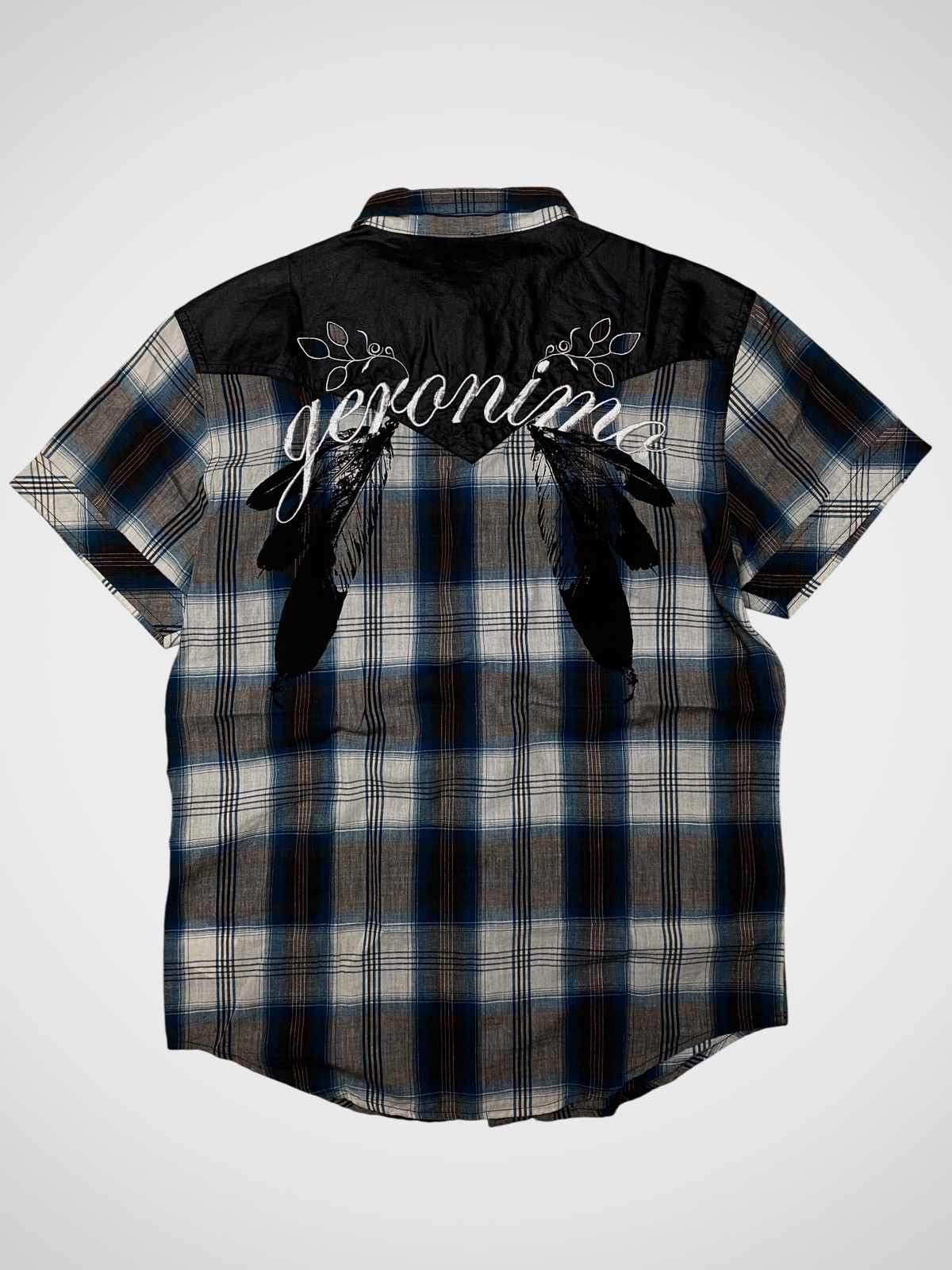 If Six Was Nine Geronimo Tribal Feather Leather Shirts Size US M / EU 48-50 / 2 - 1 Thumbnail