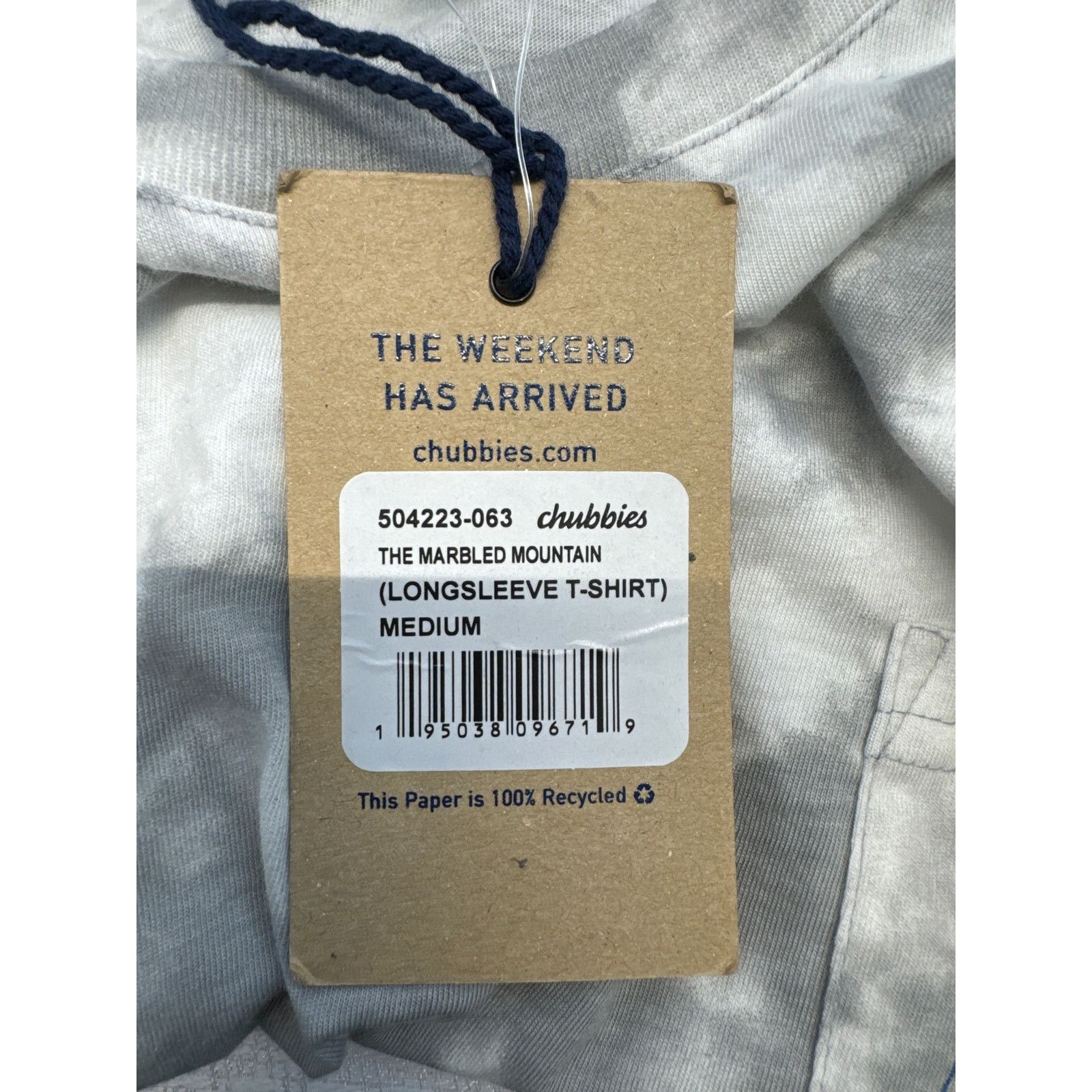 Chubbies Chubbies NWT Gray “Marbled Mountain” Longsleeve Tee men sz M Size US M / EU 48-50 / 2 - 6 Thumbnail