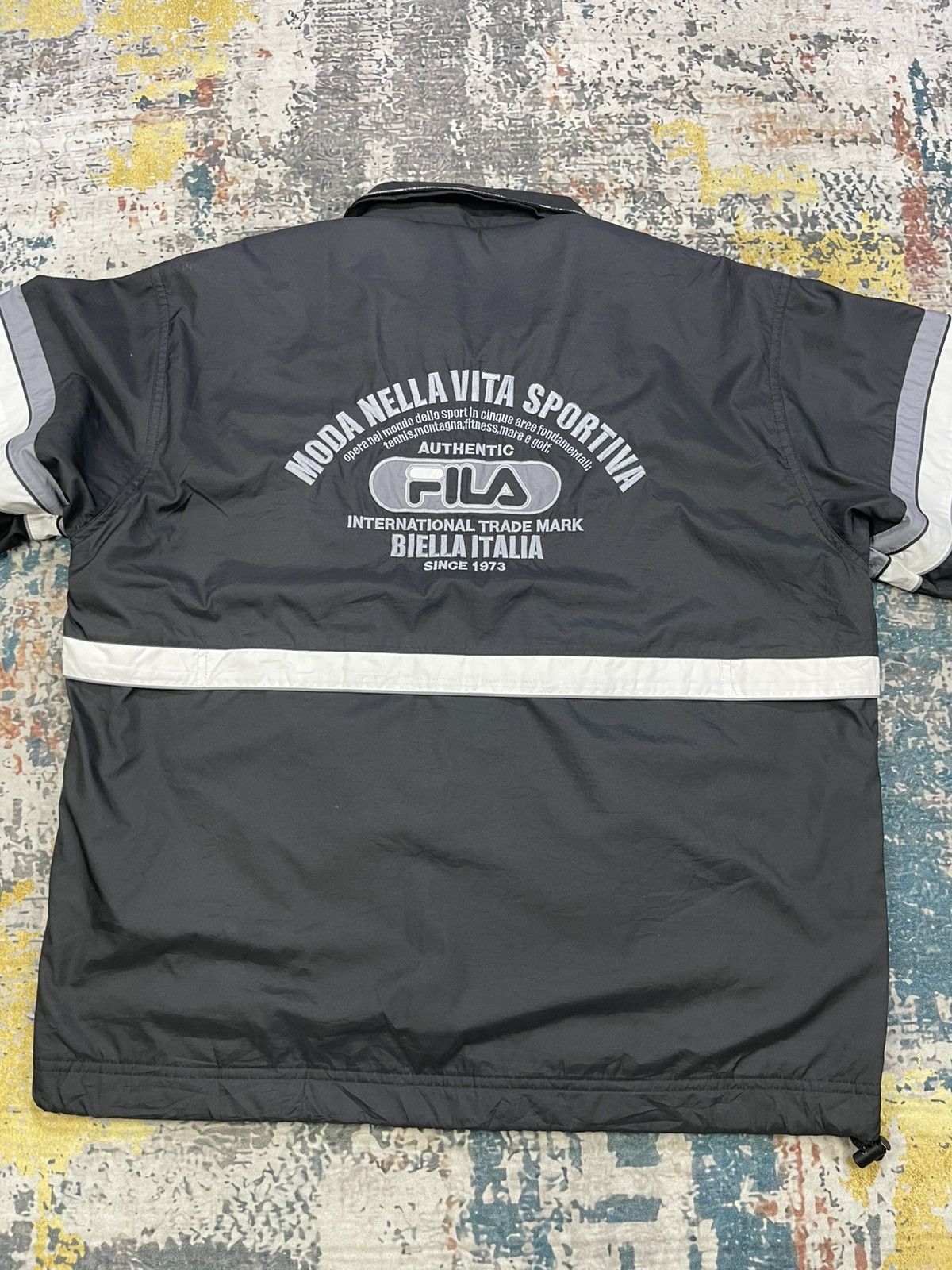 Fila Vintage Fila Biella Italia Back Hit Track Top Jacket Size US M / EU 48-50 / 2 - 2 Thumbnail