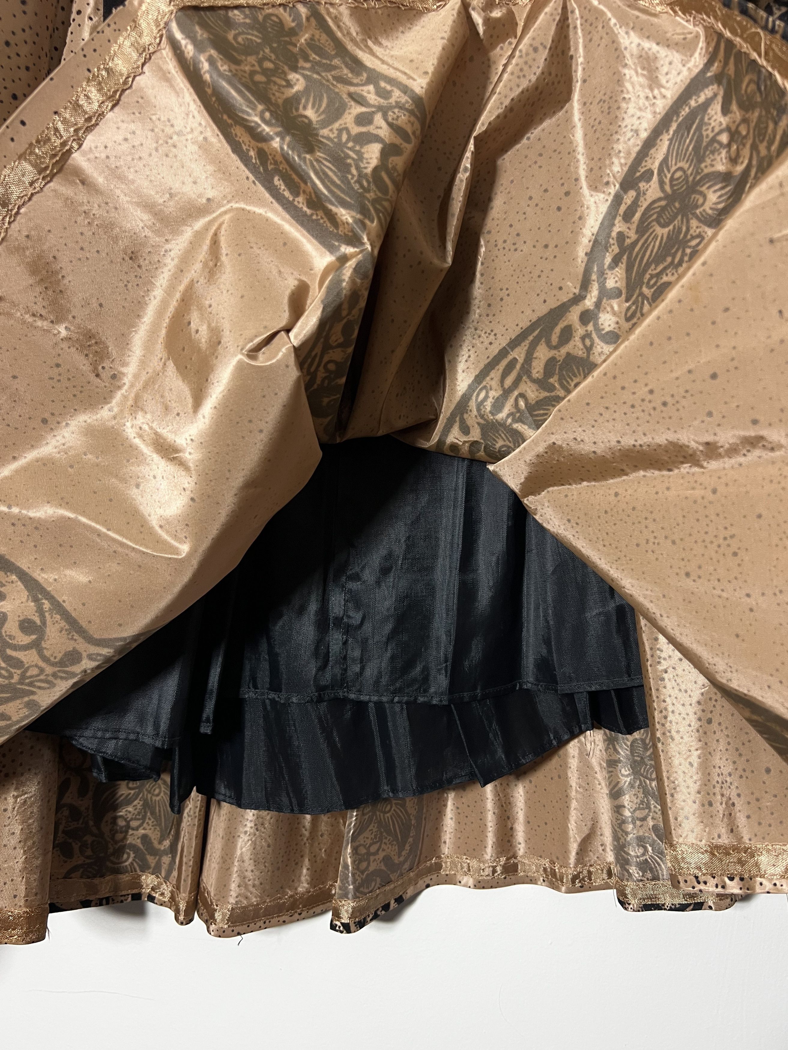 Designer × Vintage Rare Vintage 50's Joe Davidson Original Taffeta Swing Skirt Size 24" / US 00 / IT 34 - 5 Thumbnail