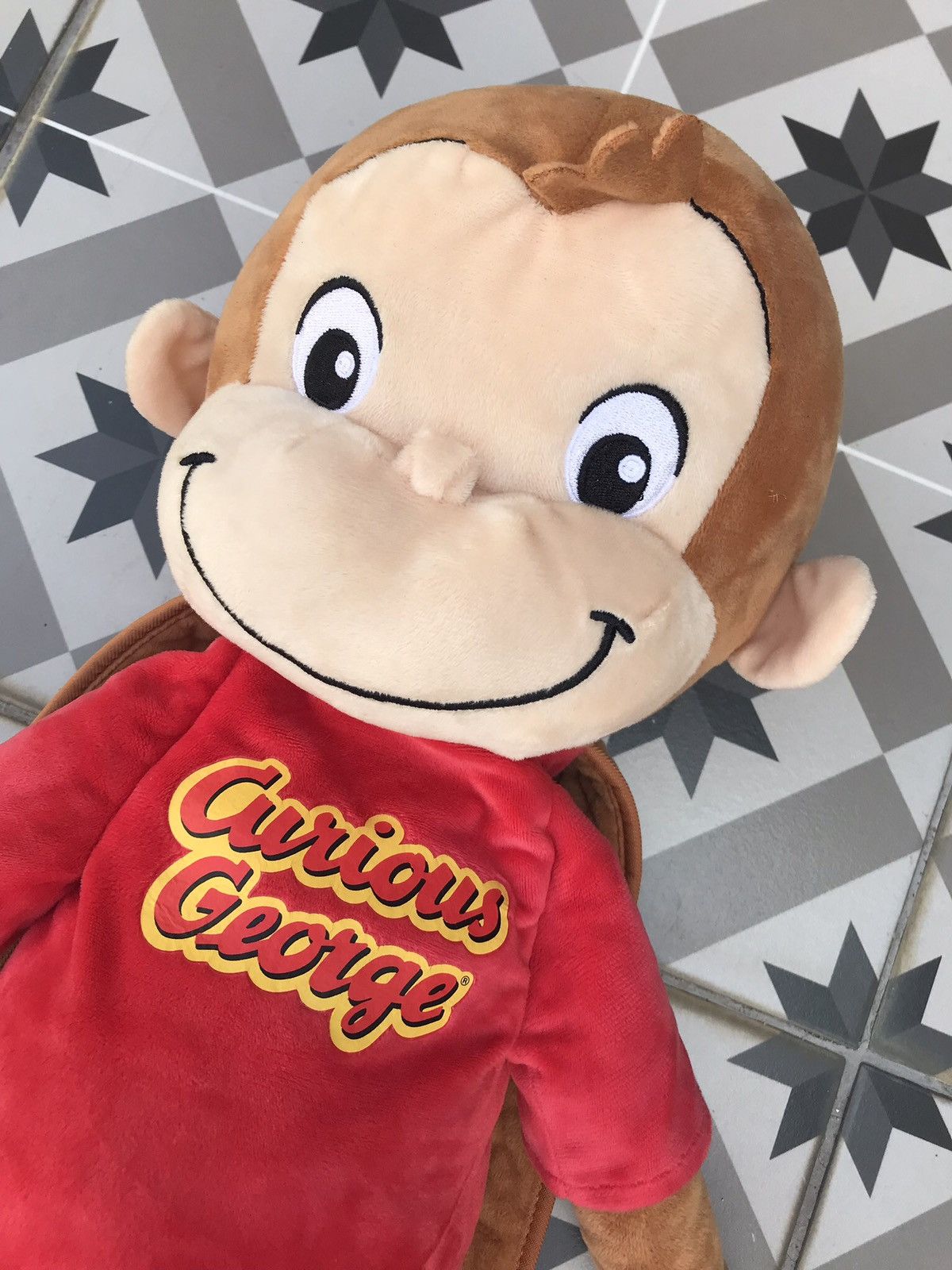 Japanese Brand VINTAGE CURIOUS GEORGE PREMIUM PLUSH BACKPACK Size ONE SIZE - 5 Thumbnail