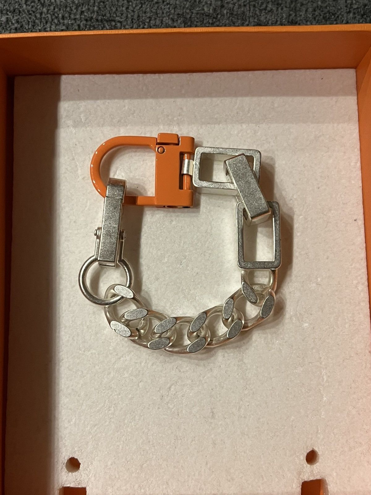 Heron Preston Heron Preston Silver Multichain Square Bracelet Ssense Size ONE SIZE - 2 Thumbnail