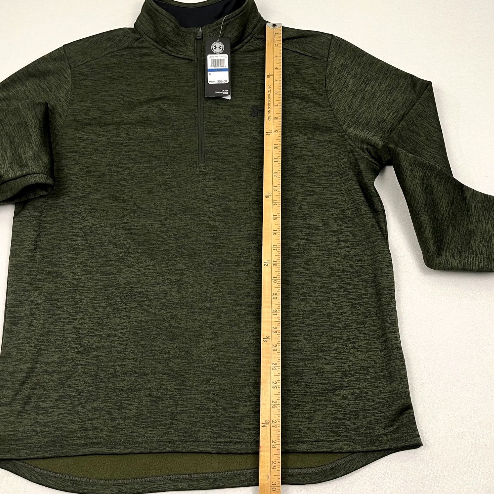 Under Armour VINTAGE: No Under Armour ColdGear Pullover Men XL Green Fleece Quarter Zip Golf Pullover NEW Size US XL / EU 56 / 4 - 5 Thumbnail