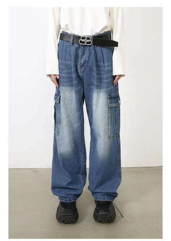Japanese Brand Chiaki x Kawa Multi-pocket overalls washed jeans Size US 32 / EU 48 - 7 Thumbnail