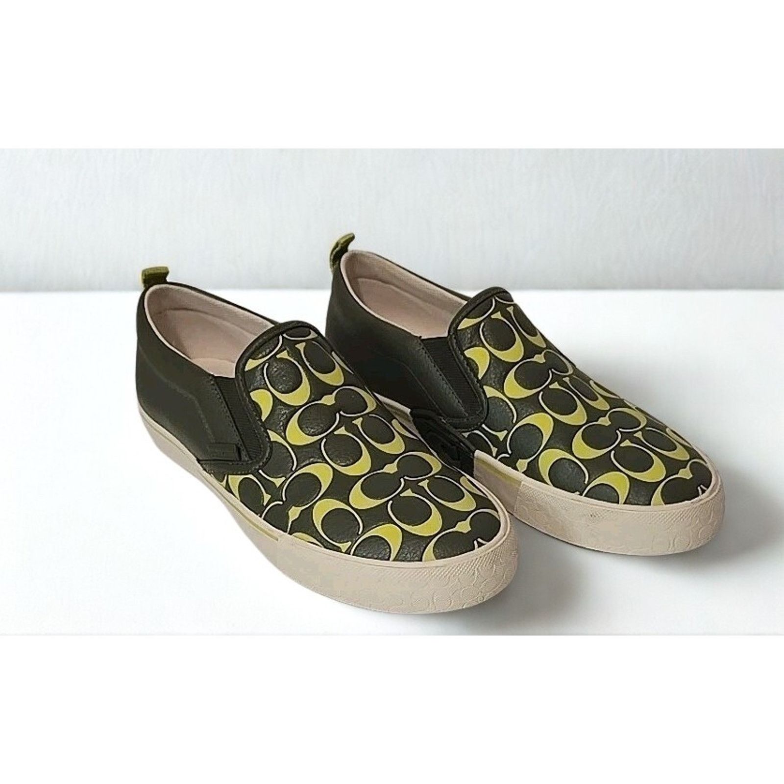Coach Coach CA283 Printed Pebble Skate Sneakers Army Green Sz 9.5D Size US 9.5 / EU 42-43 - 3 Thumbnail