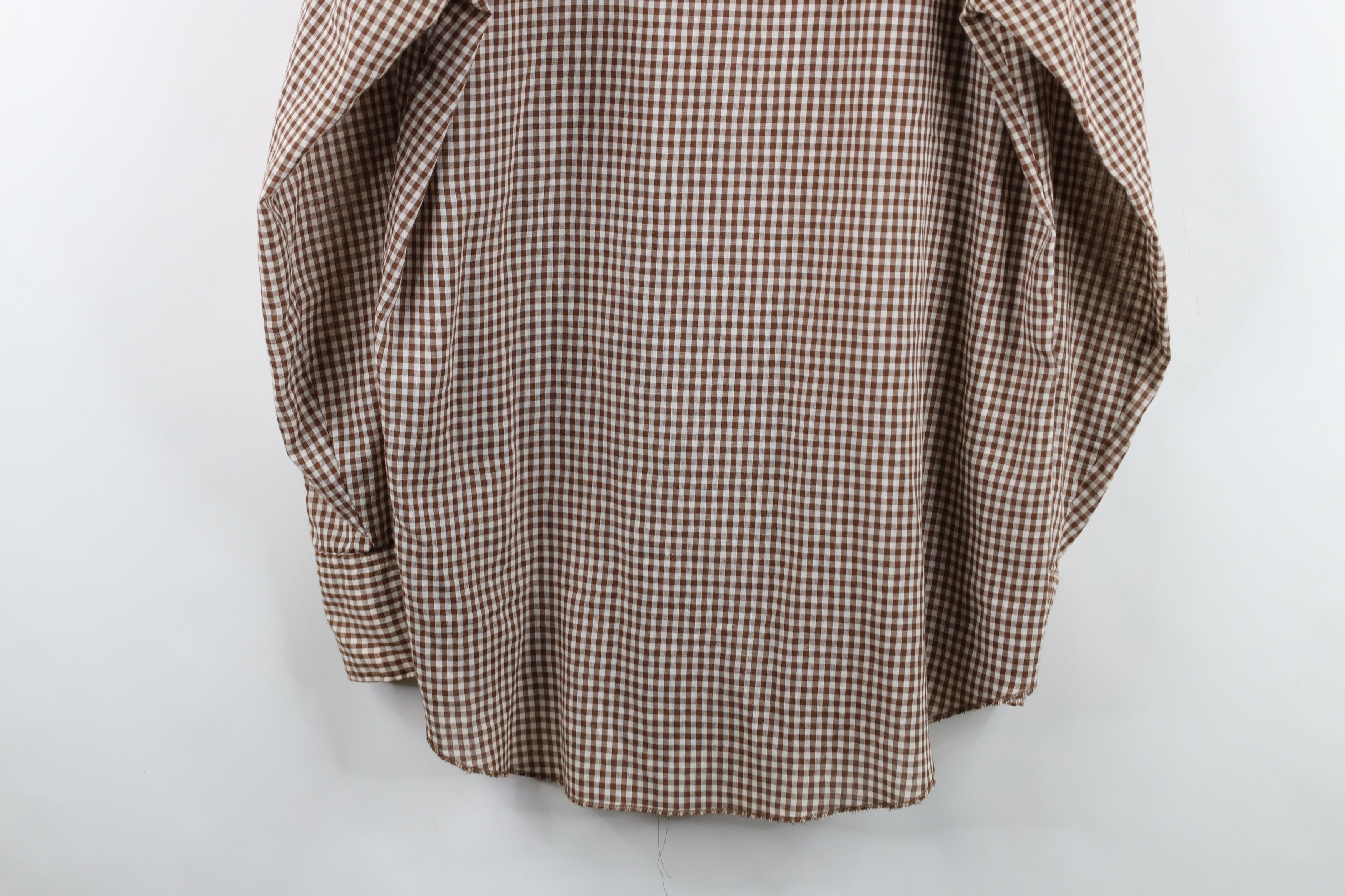 Vintage Vintage 70s Snap Button Collared Shirt Gingham Plaid USA Size US L / EU 52-54 / 3 - 13 Thumbnail