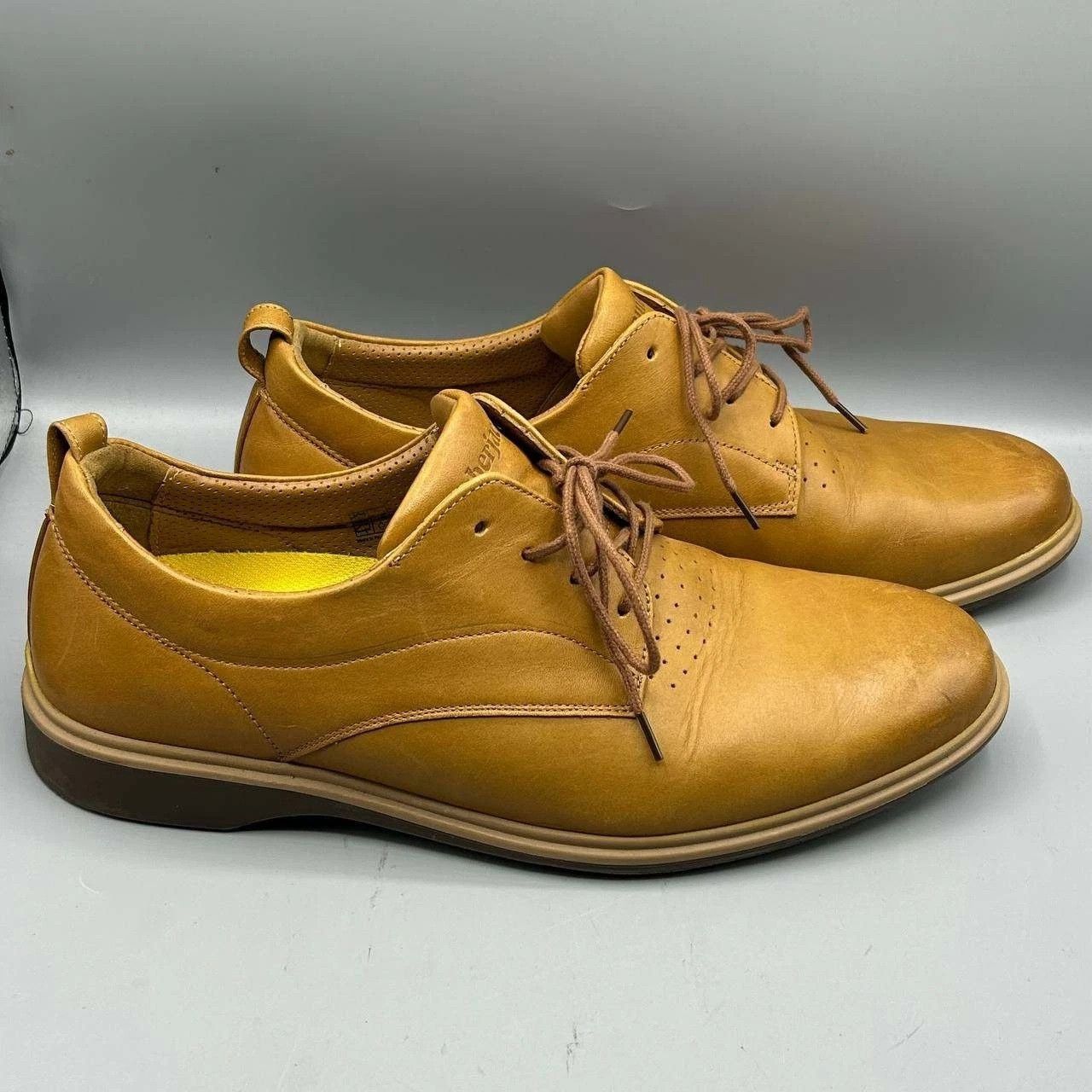 Other Amberjack The Original Derby Shoes Men Leather Honey Tan 12 Size US 12 / EU 45 - 1 Thumbnail